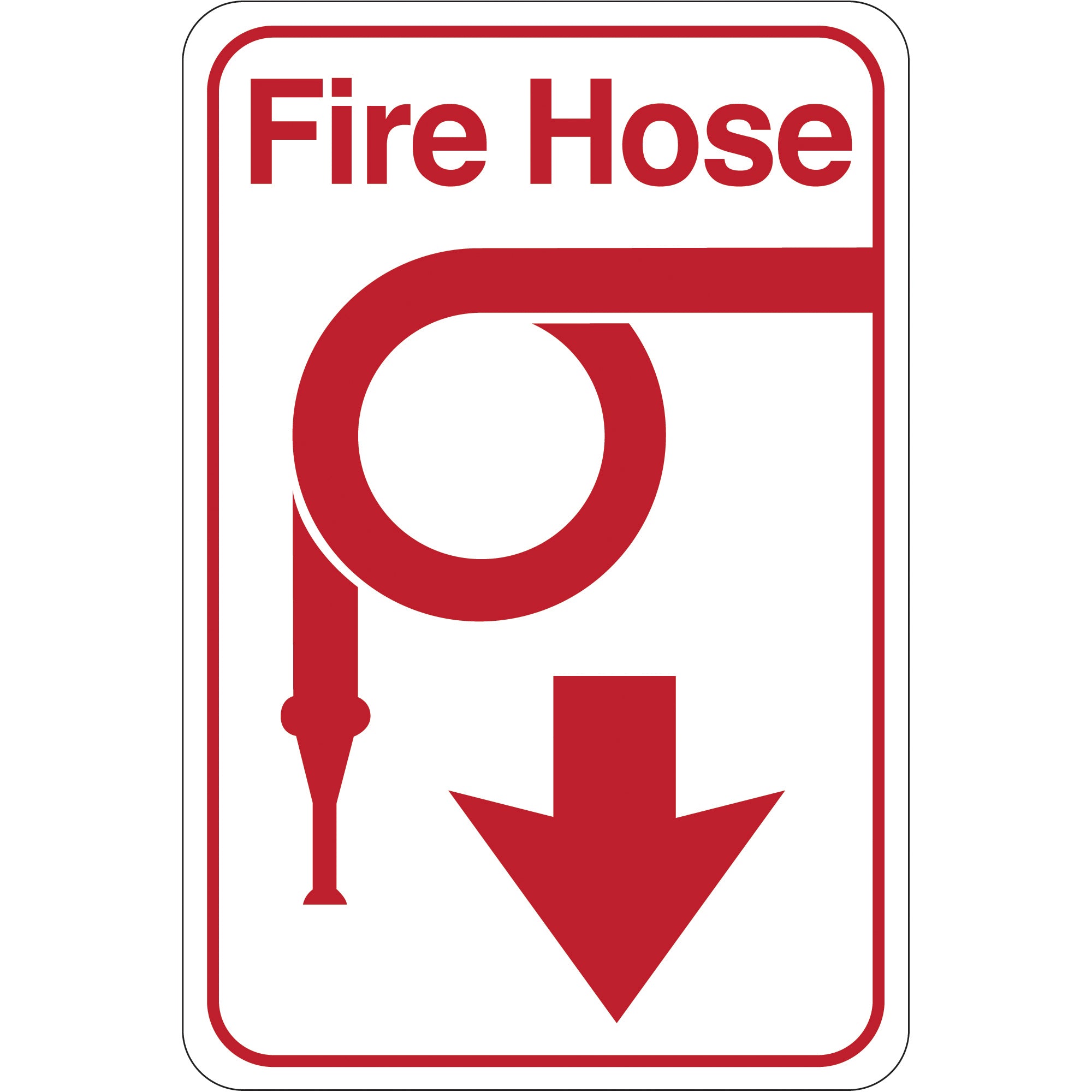 "Fire Hose" 9 x 6" Facility Sign (SN402) Each