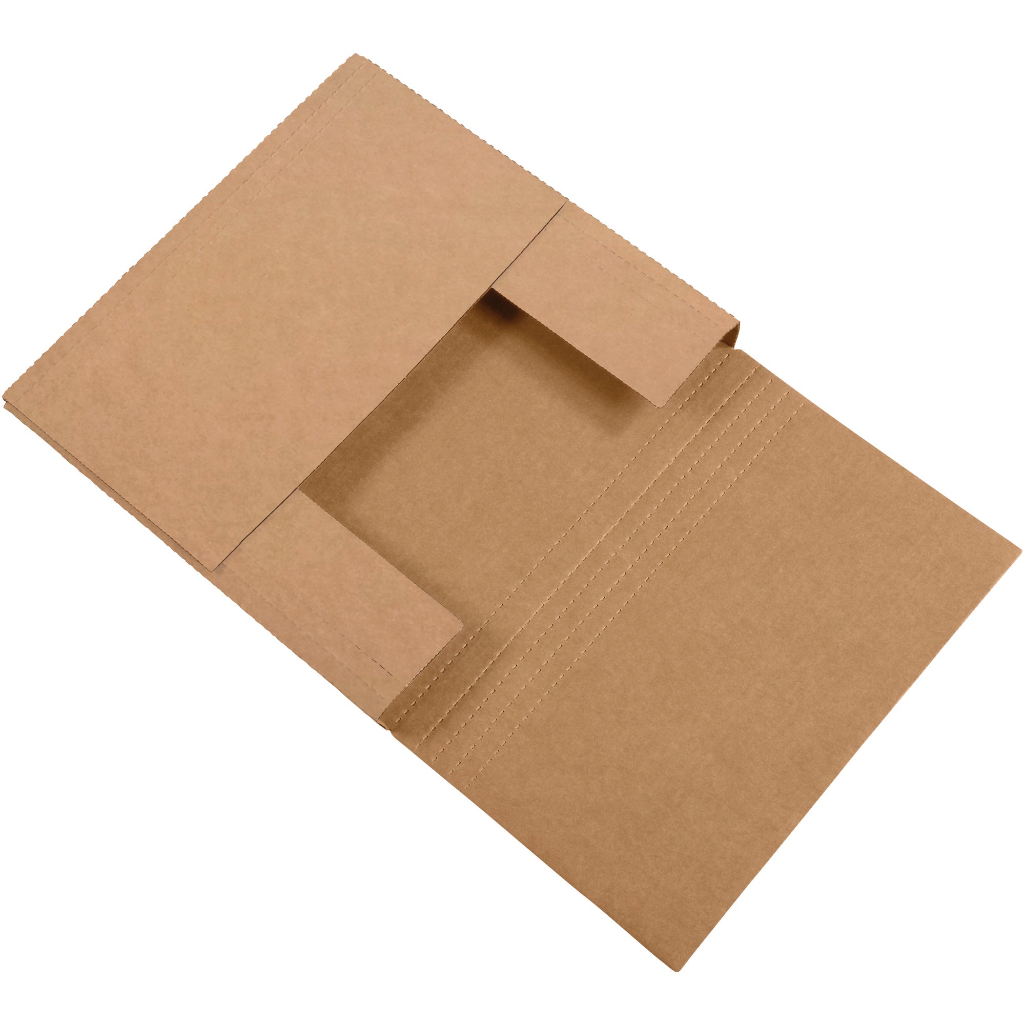 14 x 14 x 4" Kraft Easy-Fold Mailers (M14144BFK) Bundle Of 50