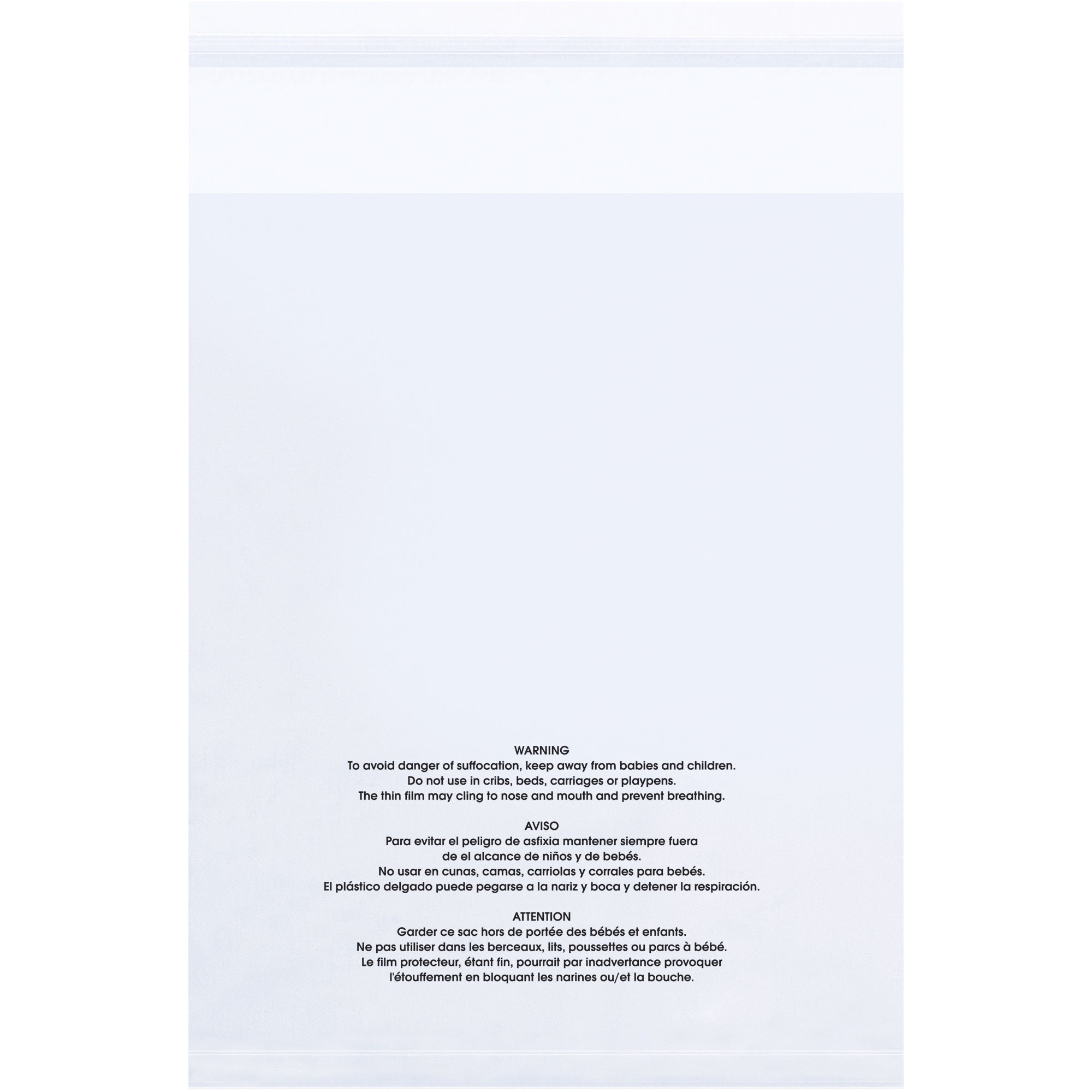 14 x 20" - 1.5 Mil (100 Pack) Resealable Suffocation Warning Poly Bags w/Vent Holes (PMV142015100) Case Of 100