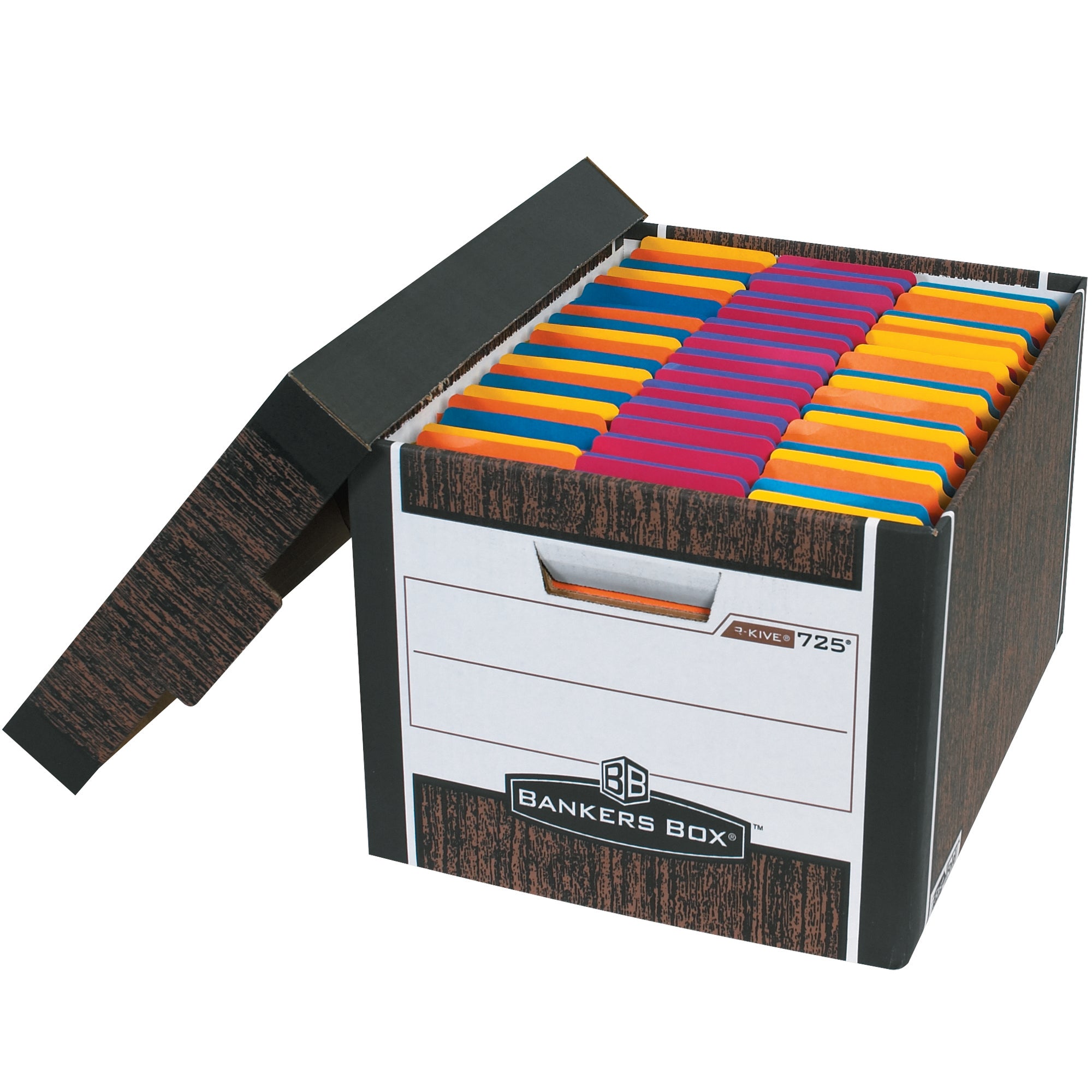 15 x 12 x 10" Wood Grain R-Kive File Storage Boxes (FSB100) Case Of 12