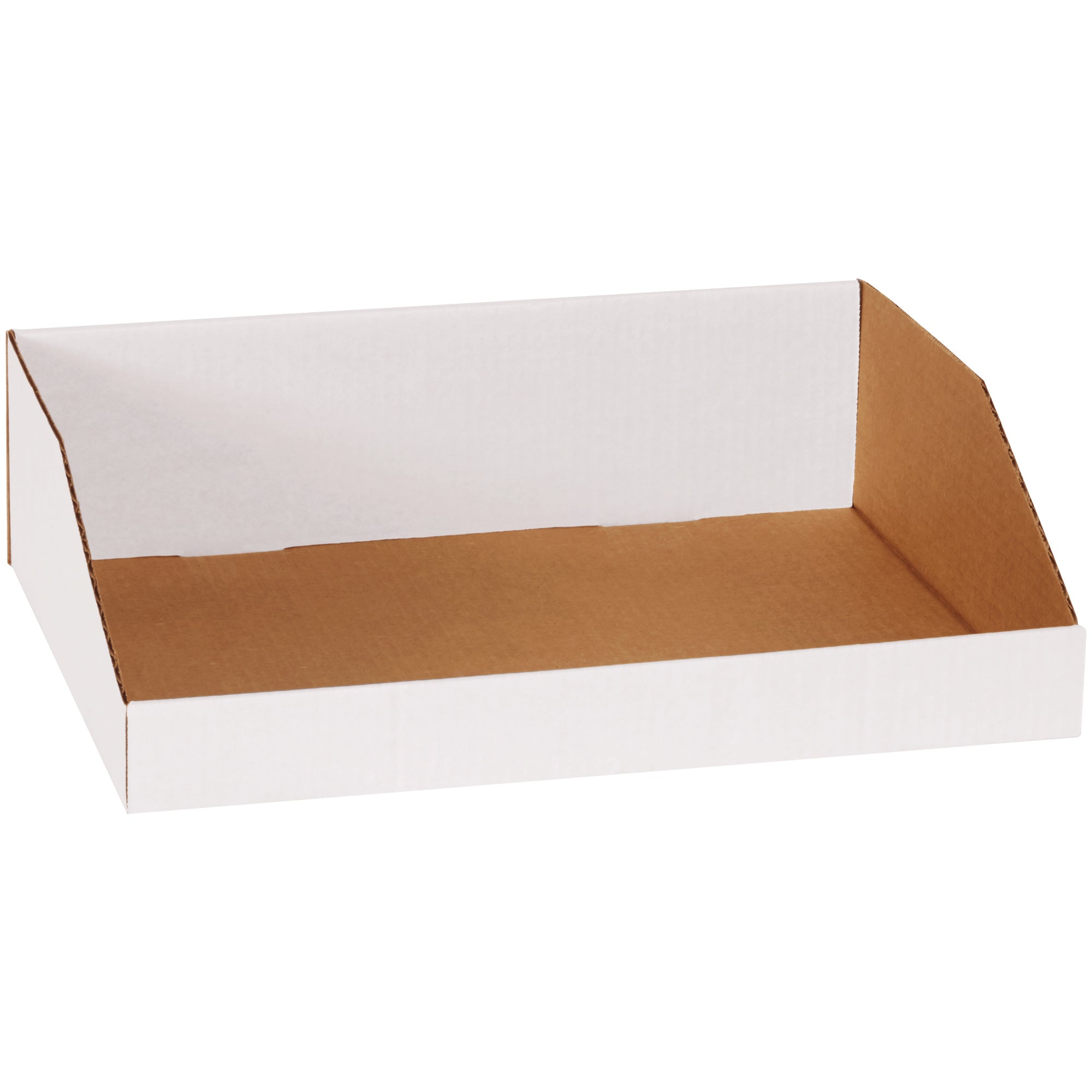 16 x 12 x 4 1/2" White Bin Boxes (BINMT16124) Bundle Of 50