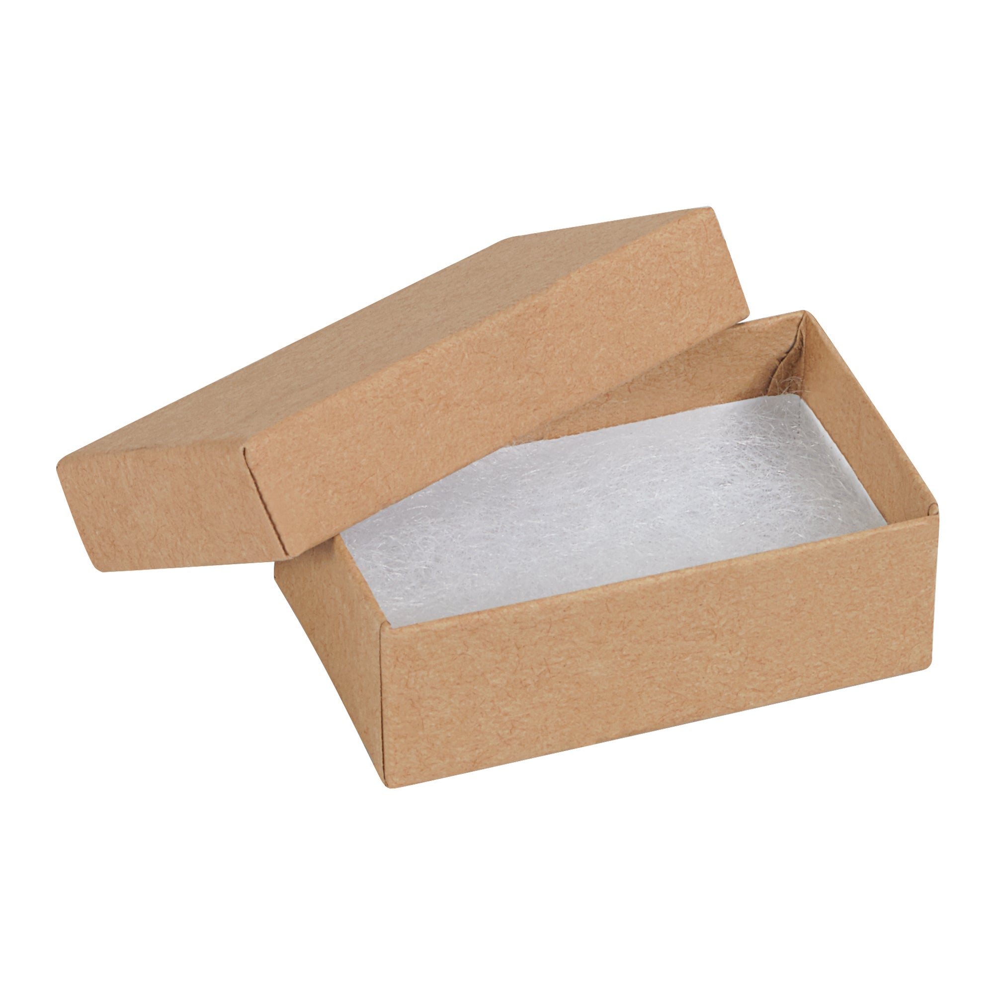 2 1/2 x 1 1/2 x 7/8" Kraft Jewelry Boxes (JB211K) Case Of 100