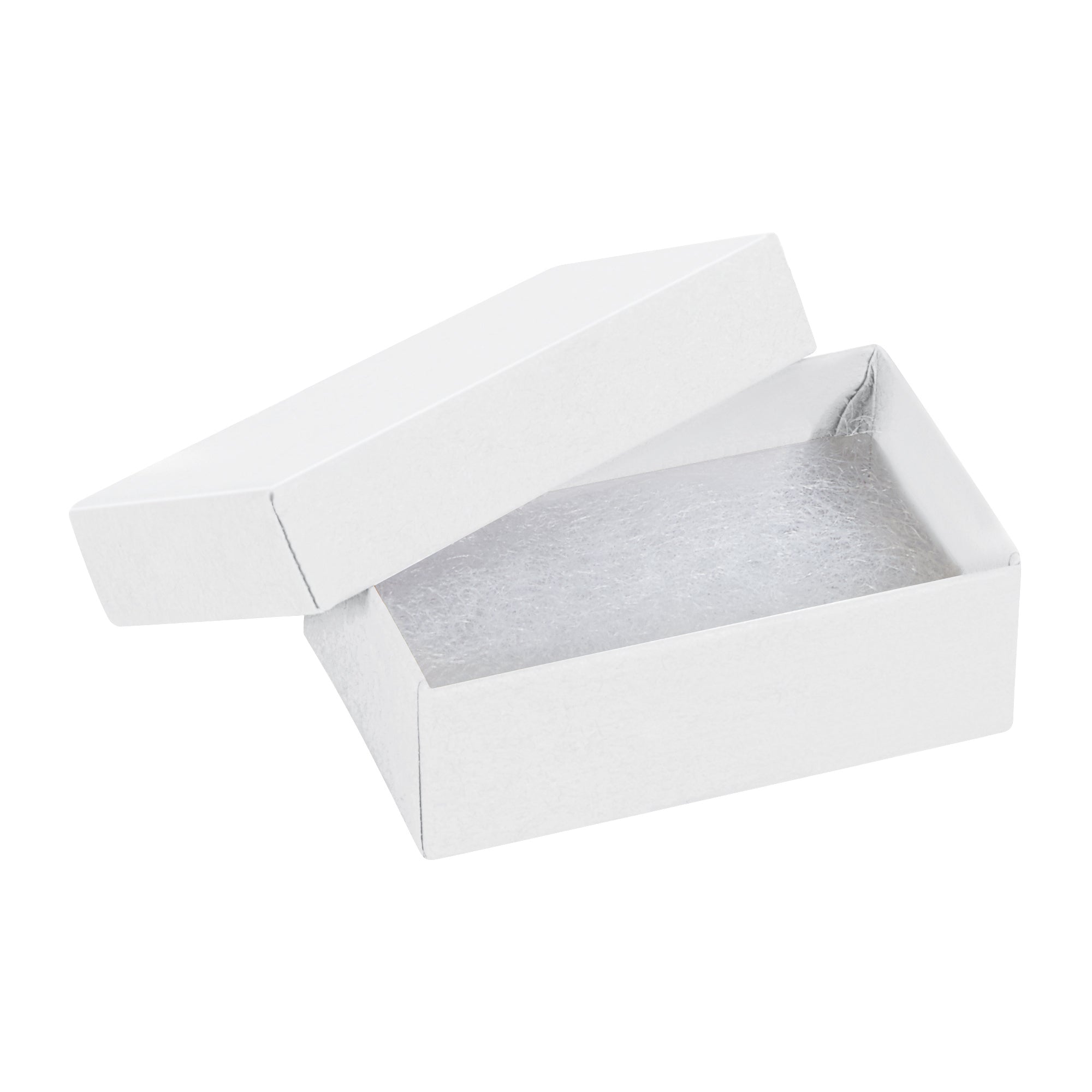2 1/2 x 1 1/2 x 7/8" White Jewelry Boxes (JB211W) Case Of 100