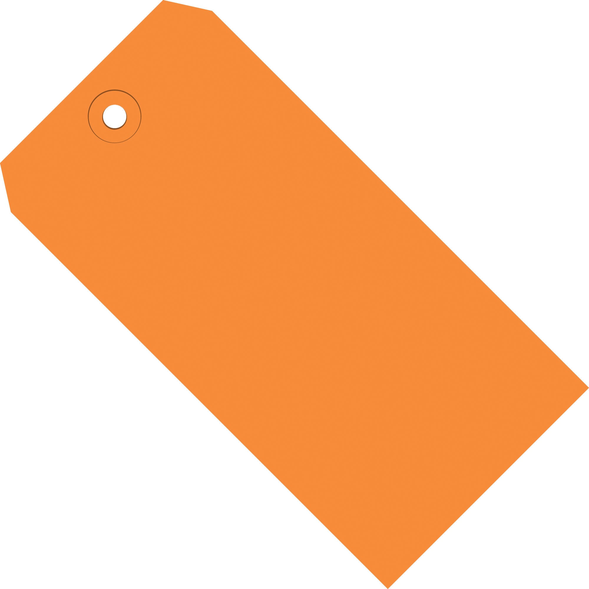 2 3/4 x 1 3/8" Orange 13 Pt. Shipping Tags (G11011H) Case Of 1000