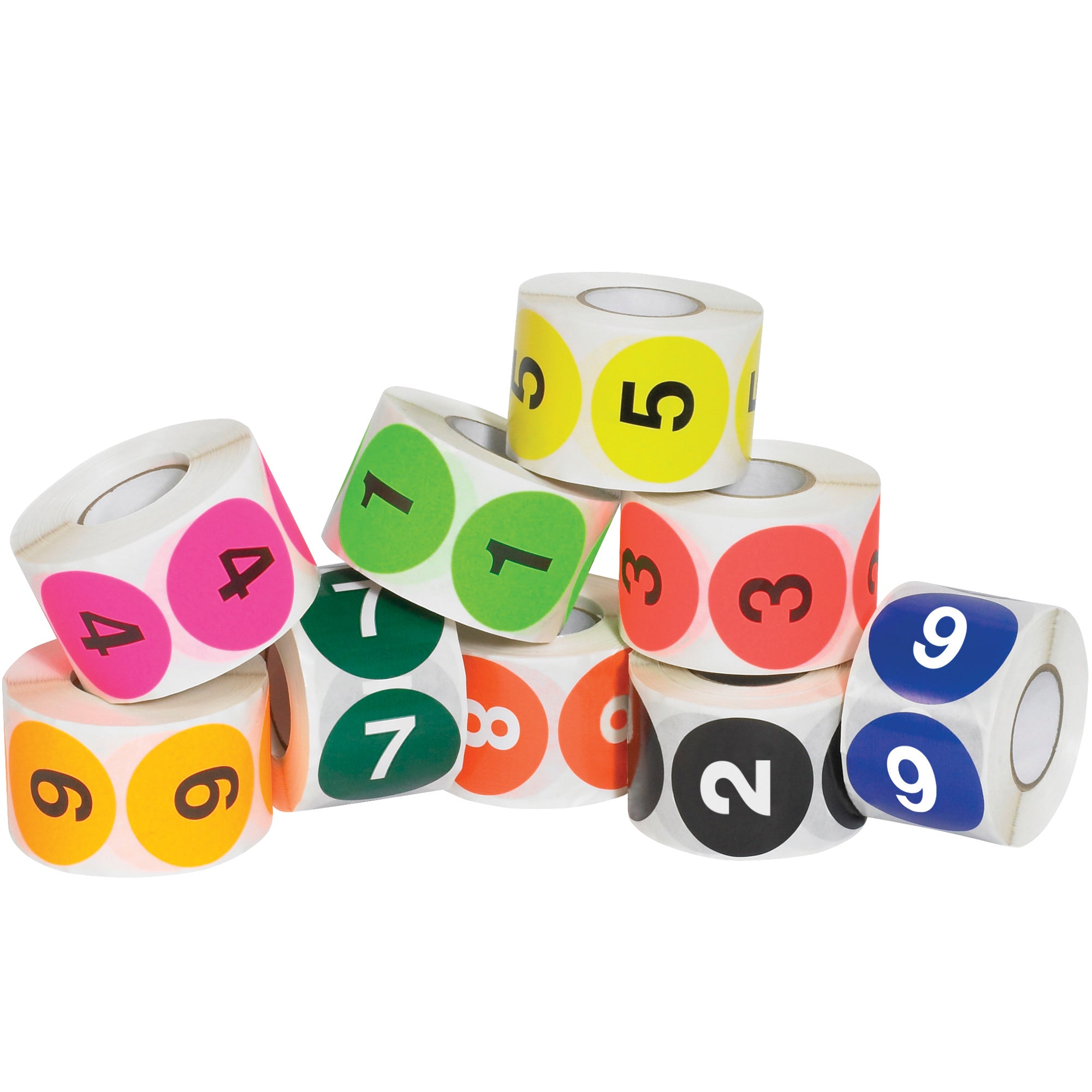 2" Circle Easy Order Packs Numbers (1-10) (DL1240) Case Of 10