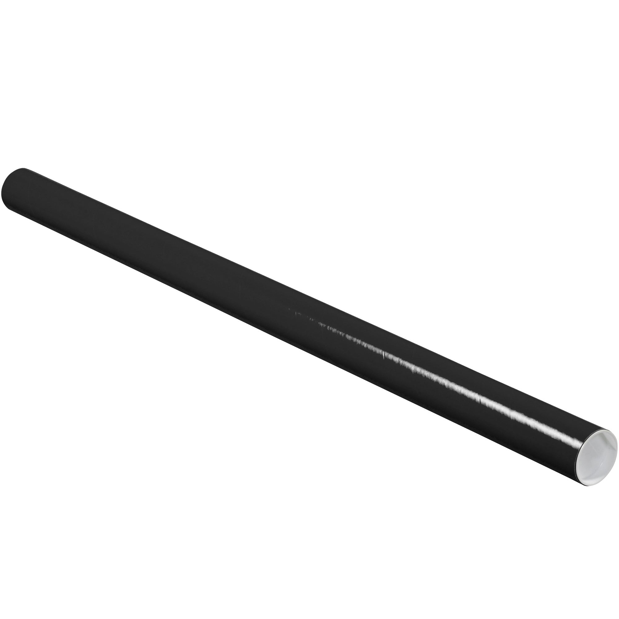 2 x 36" Black Tubes with Caps (P2036BL) Case Of 50