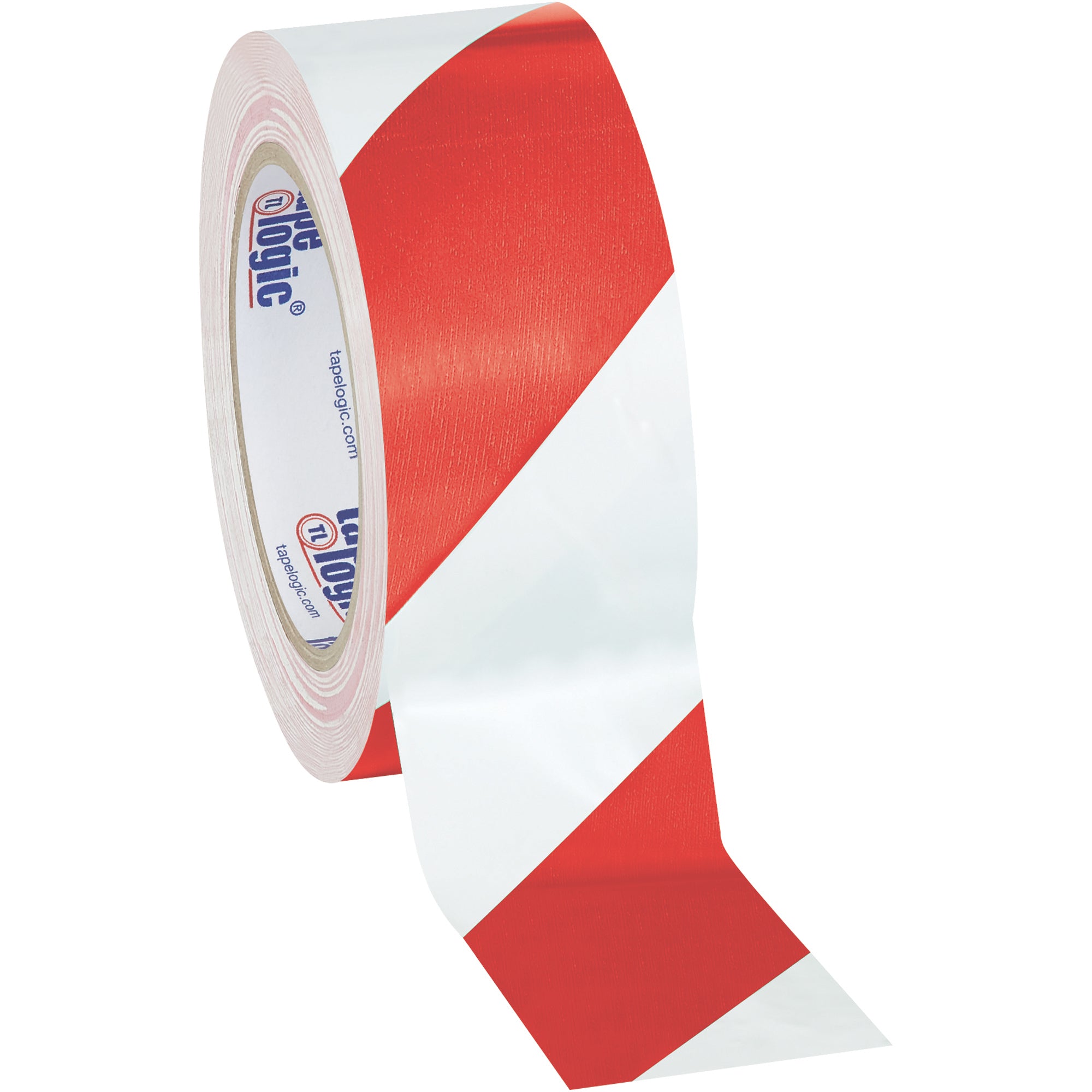 2" x 36 yds. Red/White (3 Pack) Tape Logic Striped Vinyl Safety Tape (T92363PKRW) Case Of 3