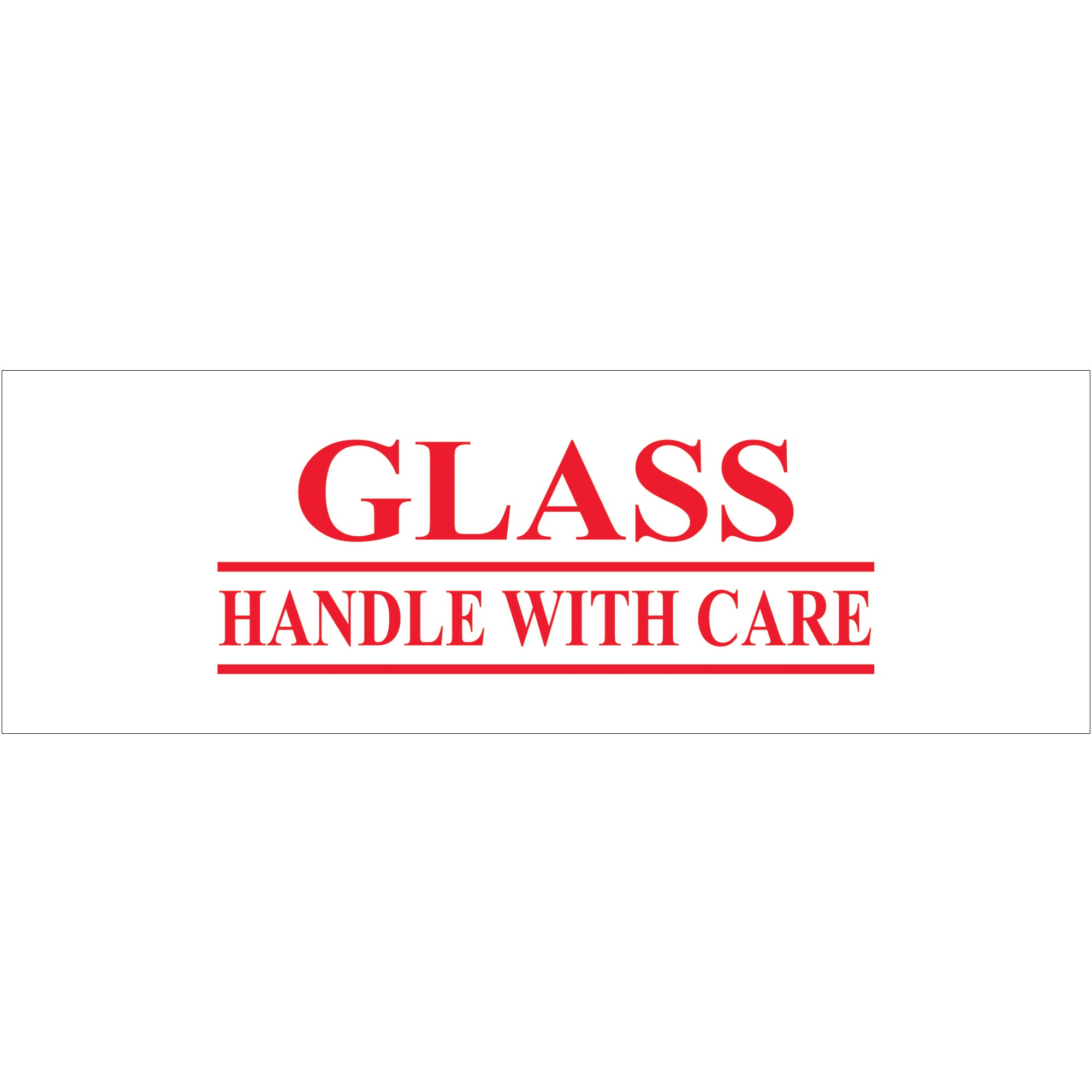 2" x 55 yds. - "Glass - Handle With Care" (18 Pack) Tape Logic Messaged Carton Sealing Tape (T901P1718PK) Case Of 18