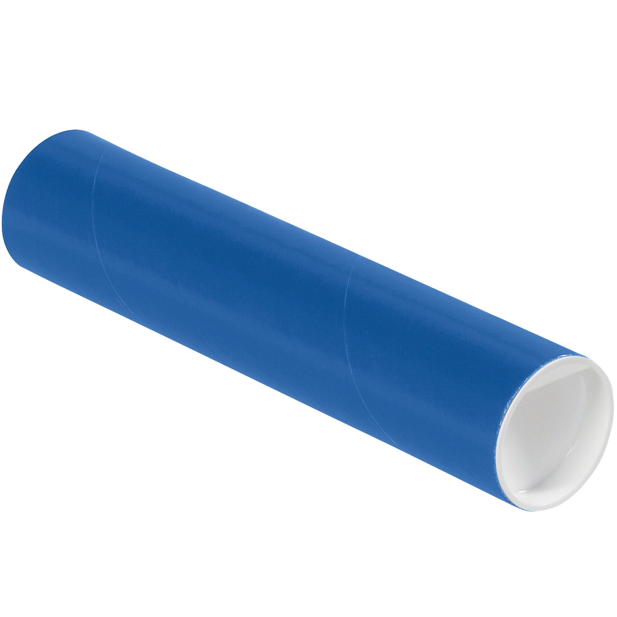 2 x 9" Blue Tubes with Caps (P2009B) Case Of 50