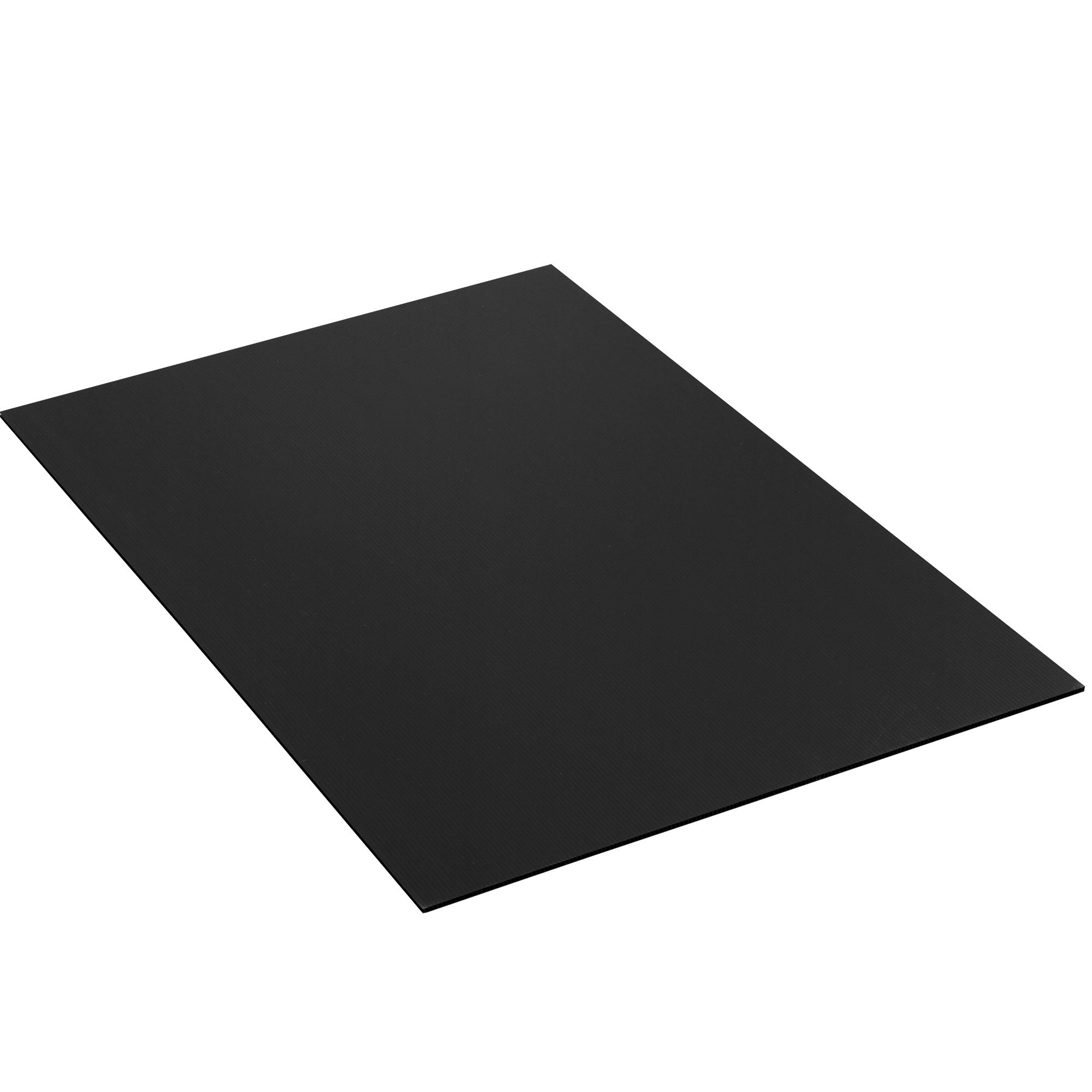 24 x 18" Black Plastic Corrugated Sheets (PCS2418B) Bundle Of 10