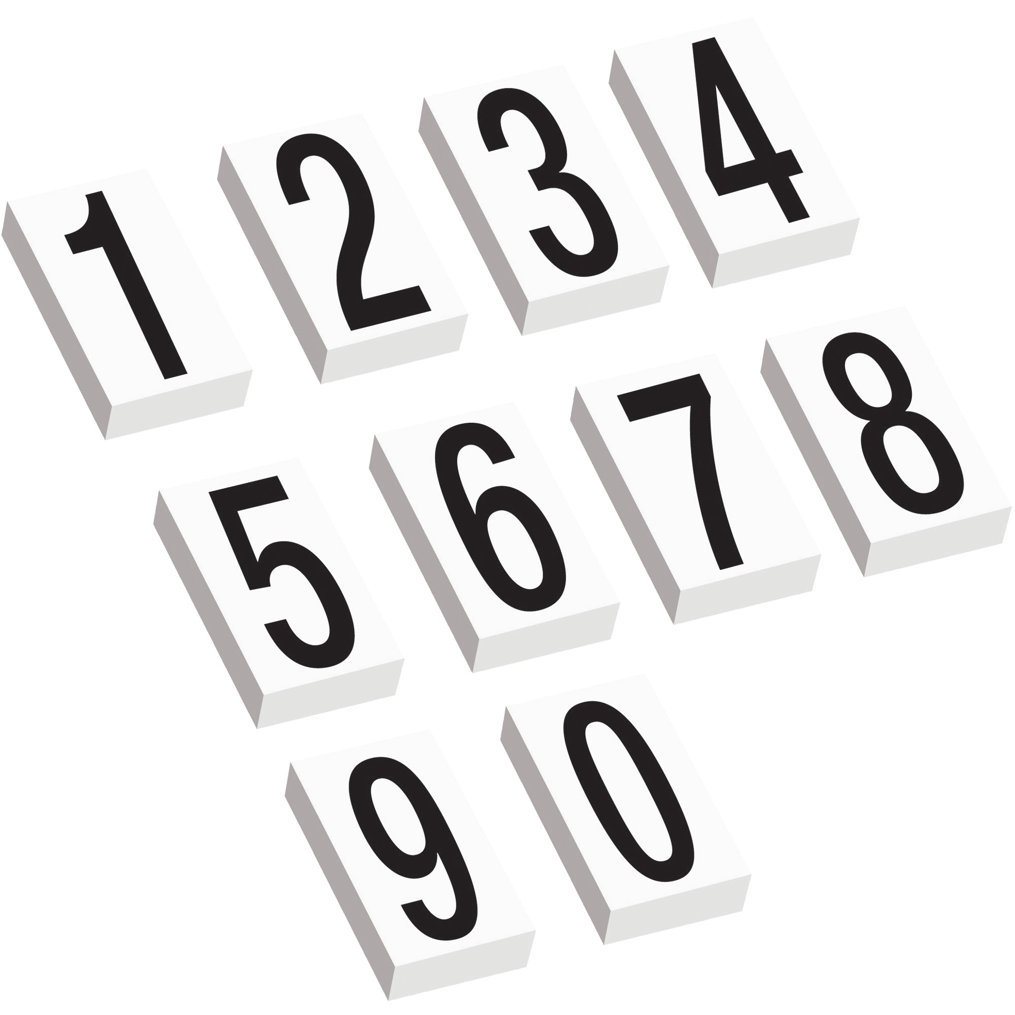 3 1/2" Vinyl Warehouse Number Kit Labels (DL9315) Each