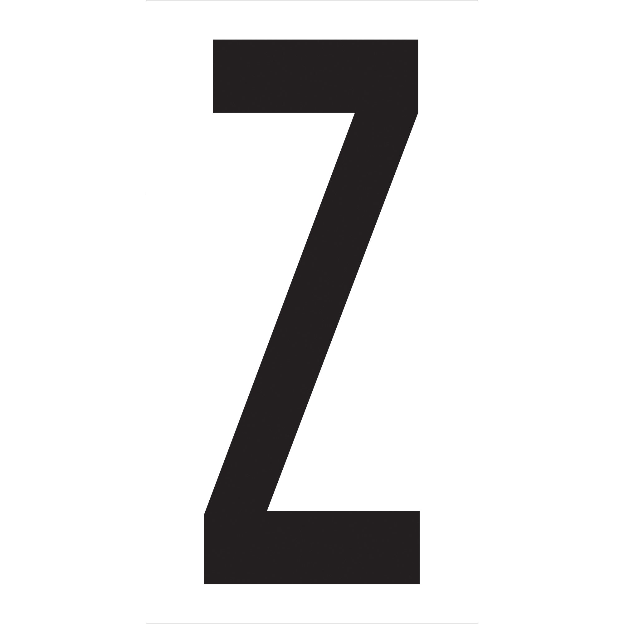 3 1/2" "Z" Vinyl Warehouse Letter Labels (DL9310Z) Case Of 50