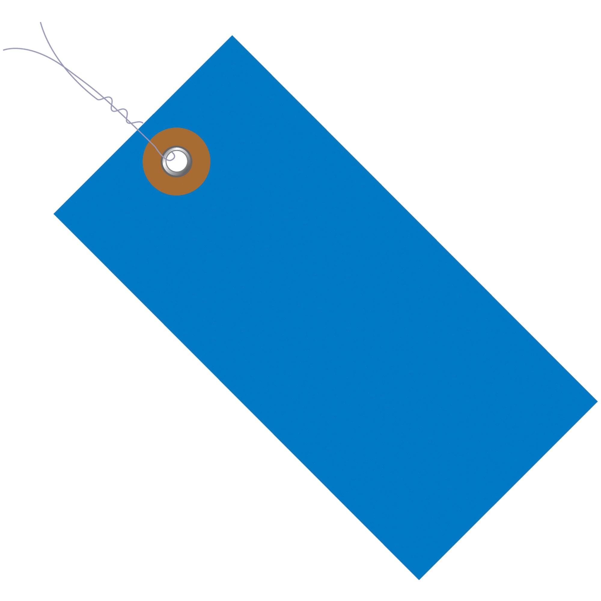 3 1/4 x 1 5/8" Blue Tyvek Pre-Wired Shipping Tag (G14023A) Case Of 100