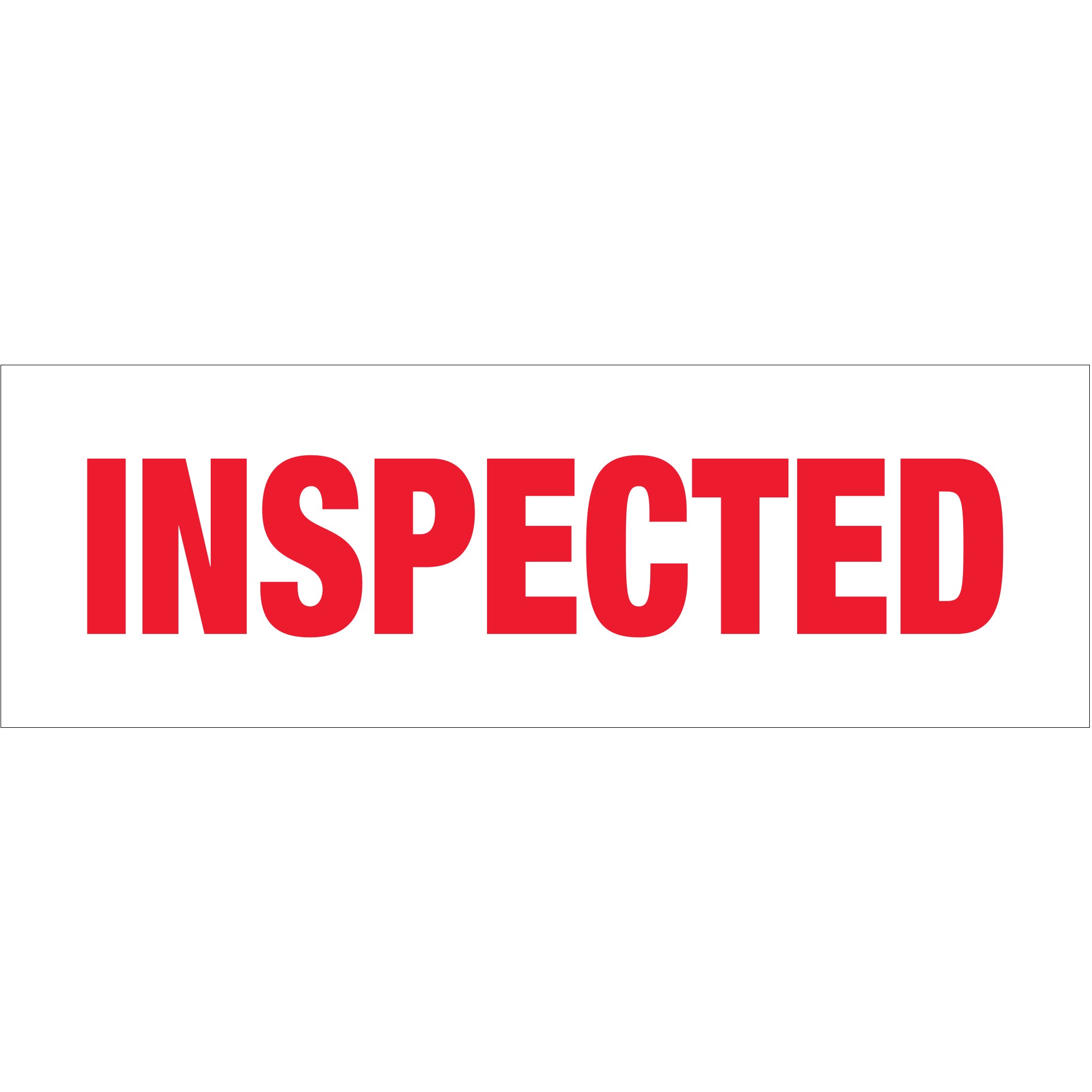 3" x 110 yds. - "Inspected" (6 Pack) Tape Logic Messaged Carton Sealing Tape (T905P146PK) Case Of 6