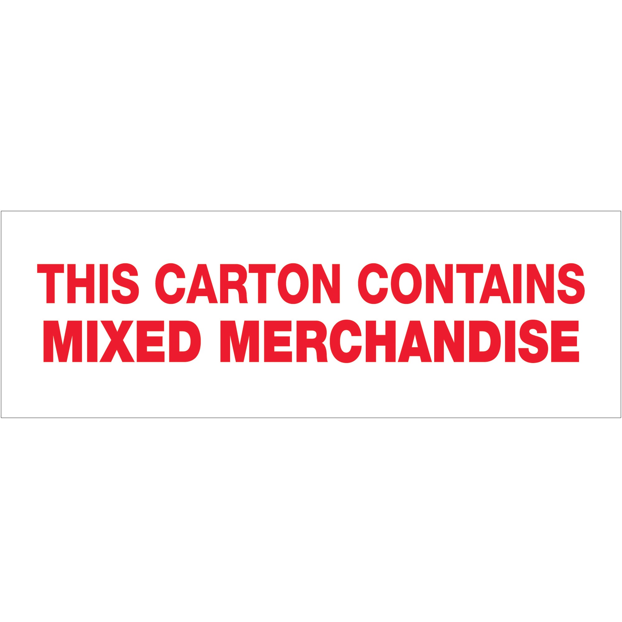 3" x 110 yds. - "Mixed Merchandise" Tape Logic Messaged Carton Sealing Tape (T905P10) Case Of 24
