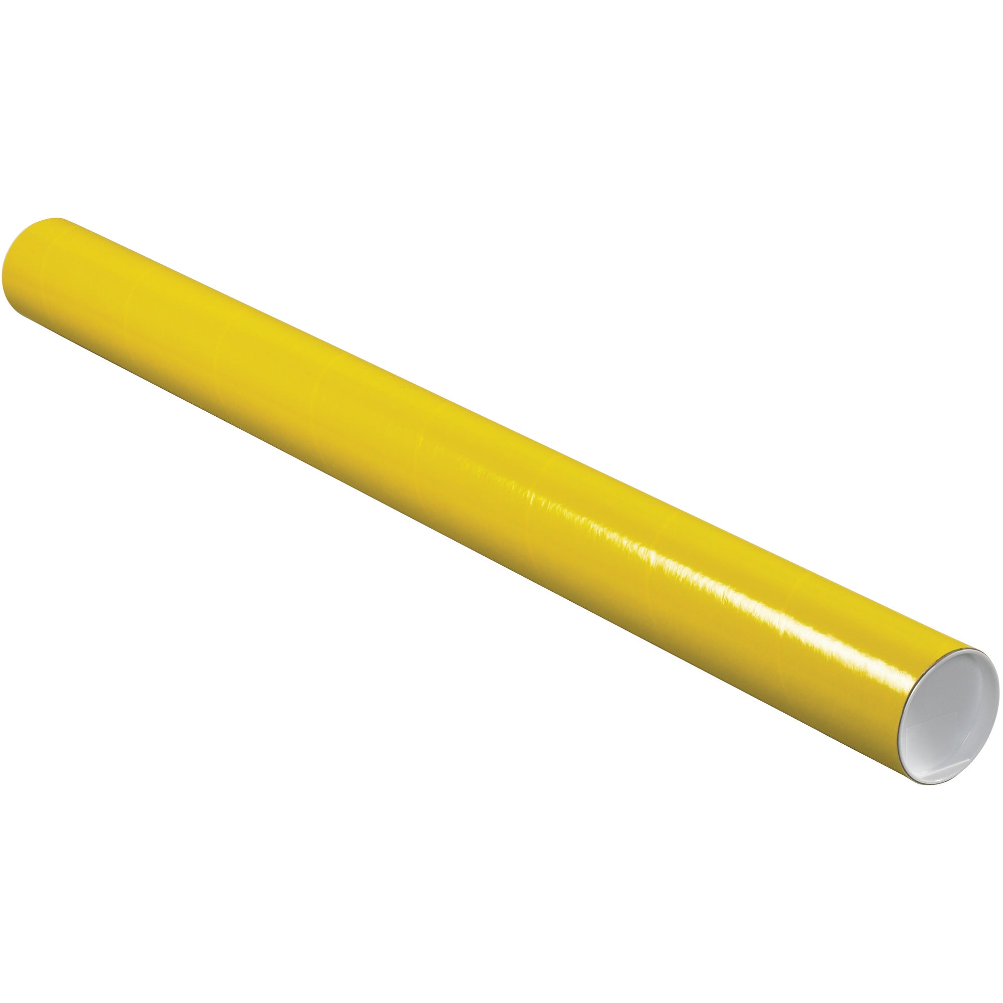 3 x 36" Yellow Tubes with Caps (P3036Y) Case Of 24