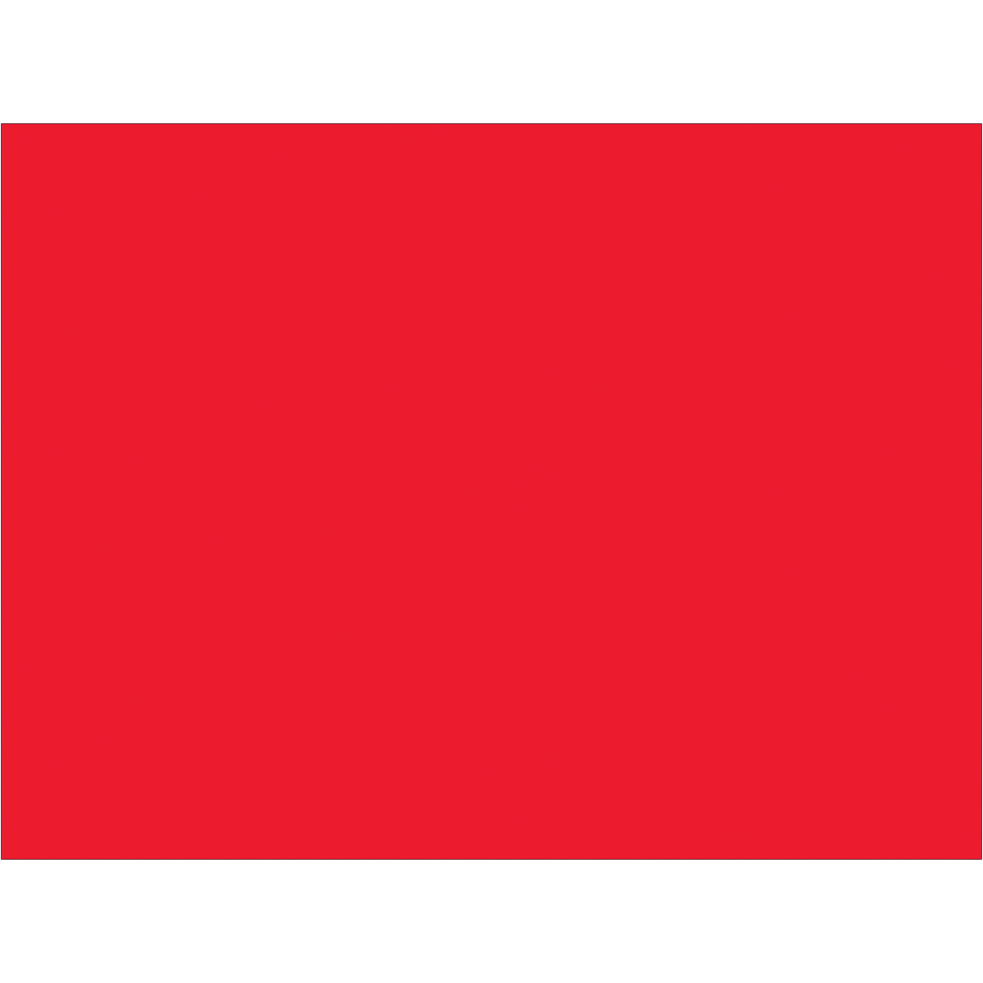 3 x 4" Fluorescent Red Inventory Rectangle Labels (DL631G) Roll Of 500