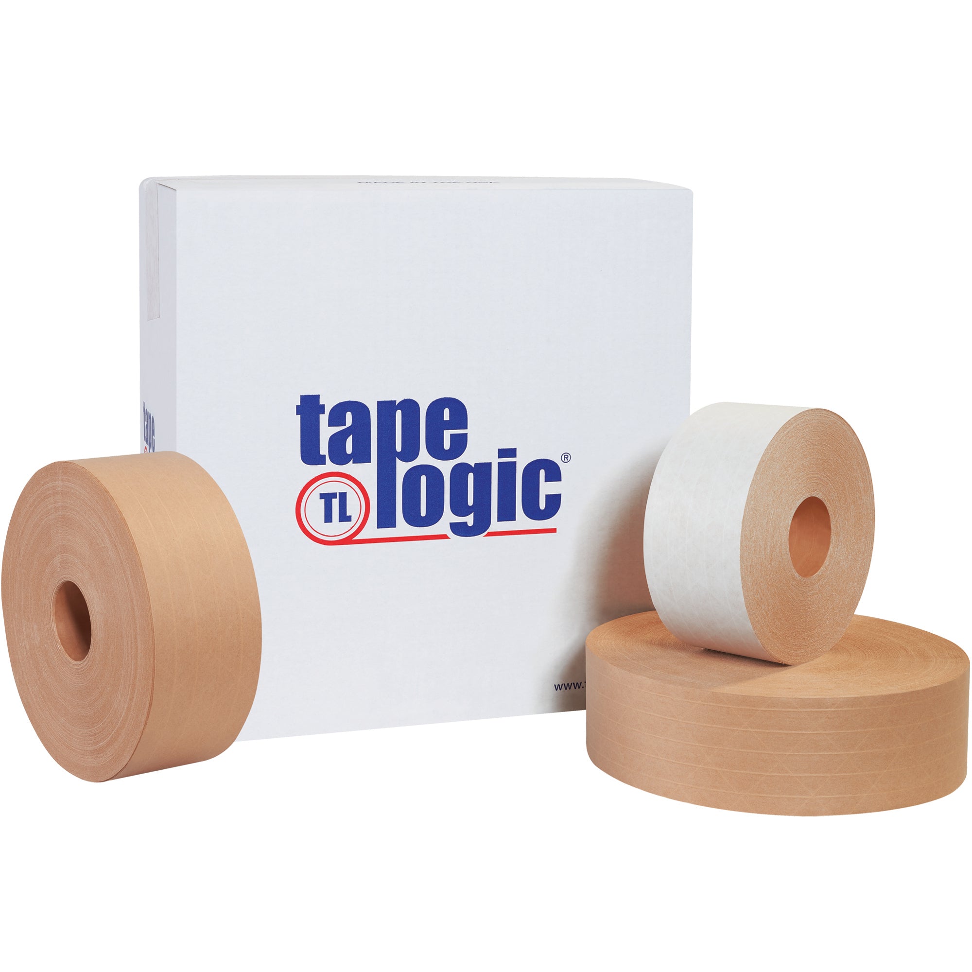 3" x 450' Kraft TAPE LOGIC #7500 Reinforced Water Activated Tape (T9077500) Case Of 10