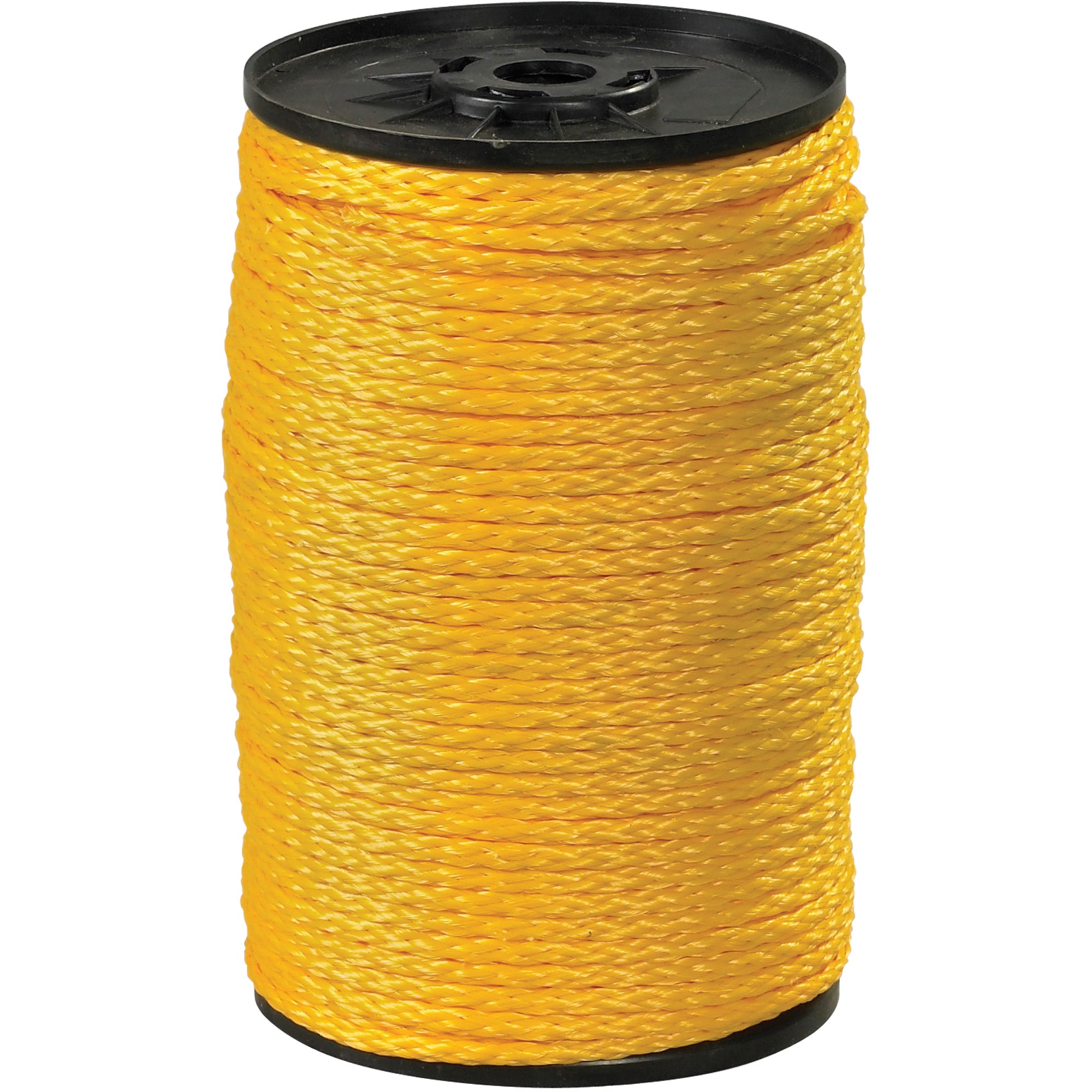 3/16", 450 lb, Yellow Hollow Braided Polypropylene Rope (TWR113) Each