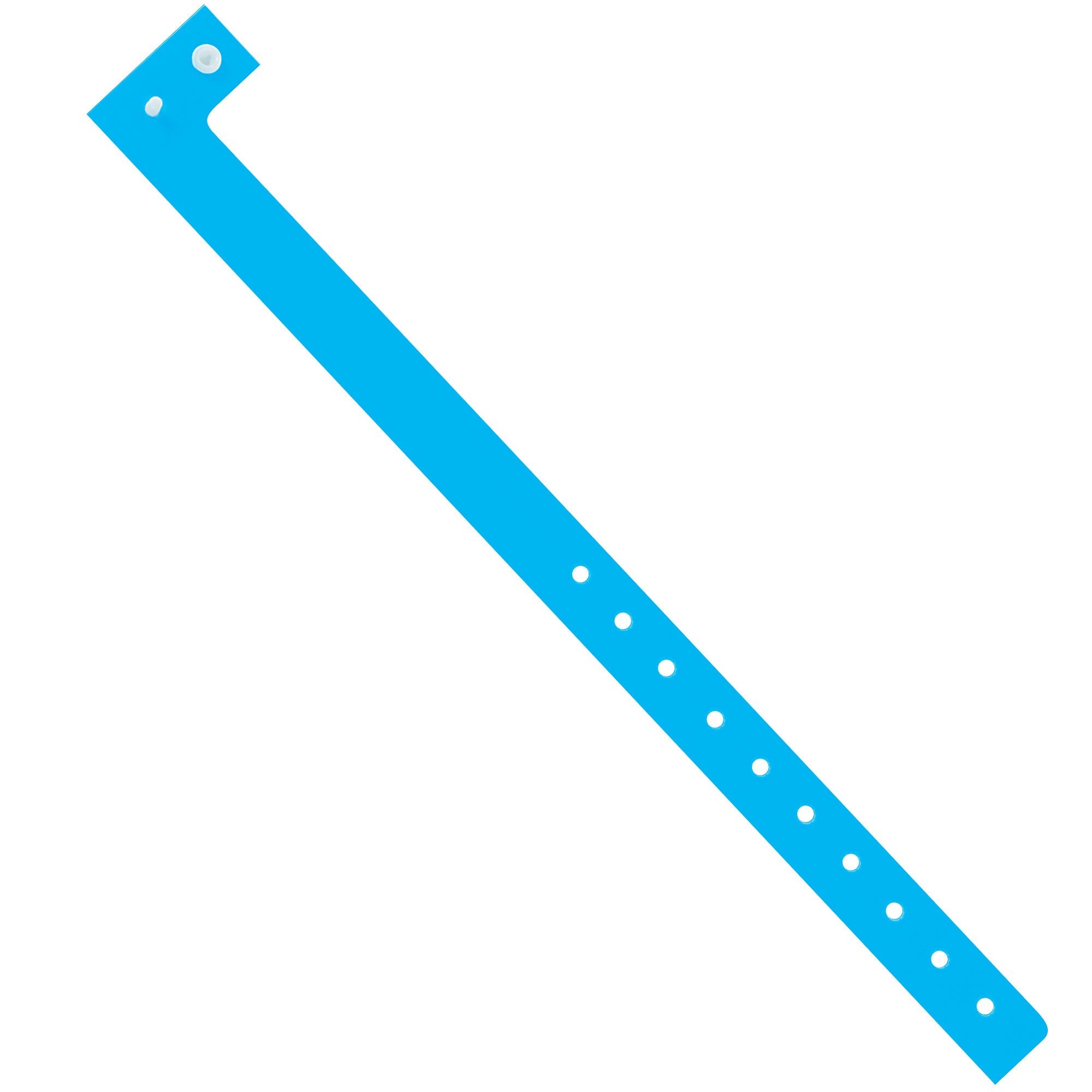 3/4" x 10" Day-Glo Blue Plastic Wristbands (WR120BE) Case Of 500