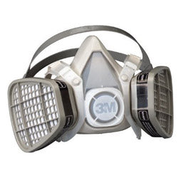 3M 5000 Series Half Facepiece Respirators, Large, Organic Vapors (142-5301) Each