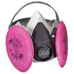 3M 6000 Series Half Facepiece Respirator Assemblies, Small (142-6191) Each