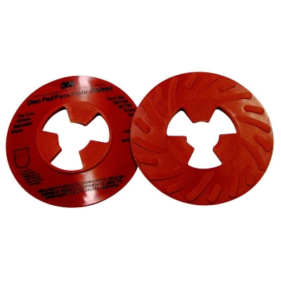 3M Disc Pad Face Plate, Ribbed Retainer Nut, 5 in dia, Extra Hard, Red (405-051144-81732) Each