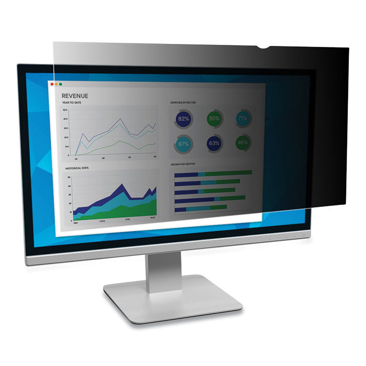 3M Frameless Blackout Privacy Filter for 18.5" Widescreen Flat Panel Monitor, 16:9 Aspect Ratio (MMMPF185W9B) Each