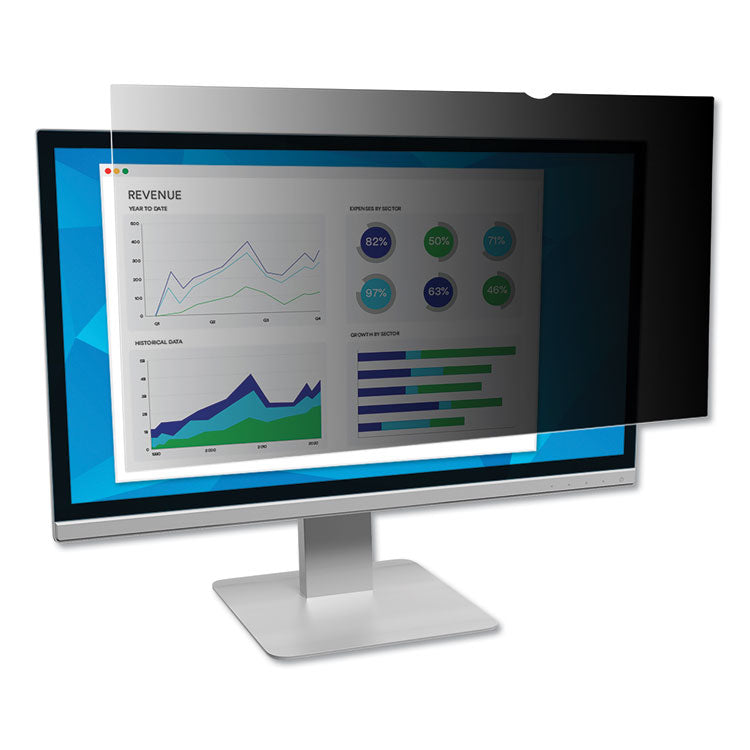 3M Frameless Blackout Privacy Filter for 21.5" Widescreen Flat Panel Monitor, 16:9 Aspect Ratio (MMMPF215W9B) Each