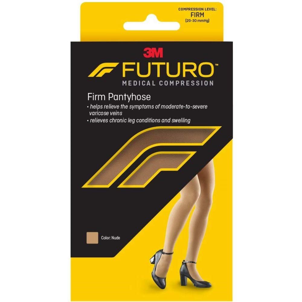 3M Futuro Compression Pantyhose Waist High Large Nude Closed Toe (1084264_BX) 12/BX