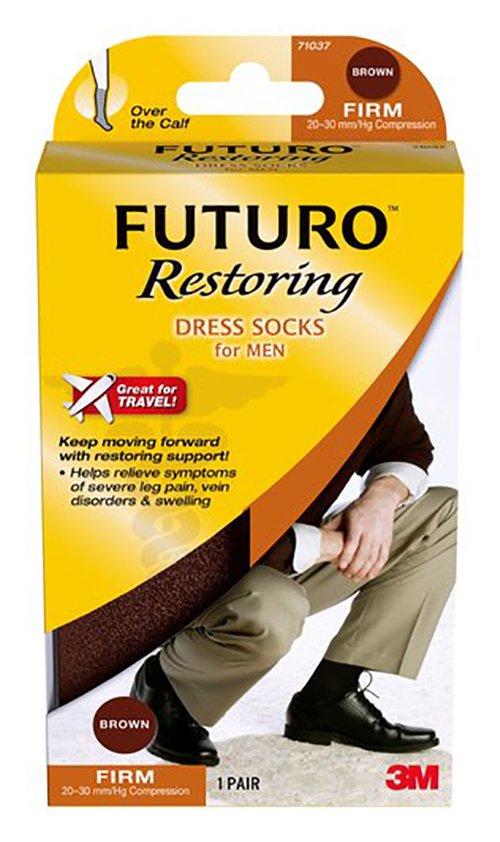 3M Futuro Compression Socks Knee High Large Black Closed Toe (1084269_PR) 1/PR