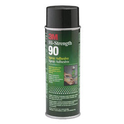 3M Hi-Strength 90 CA Spray Adhesive, 17.6 oz, Aerosol Can, Clear (405-021200-30023) 12 Cans