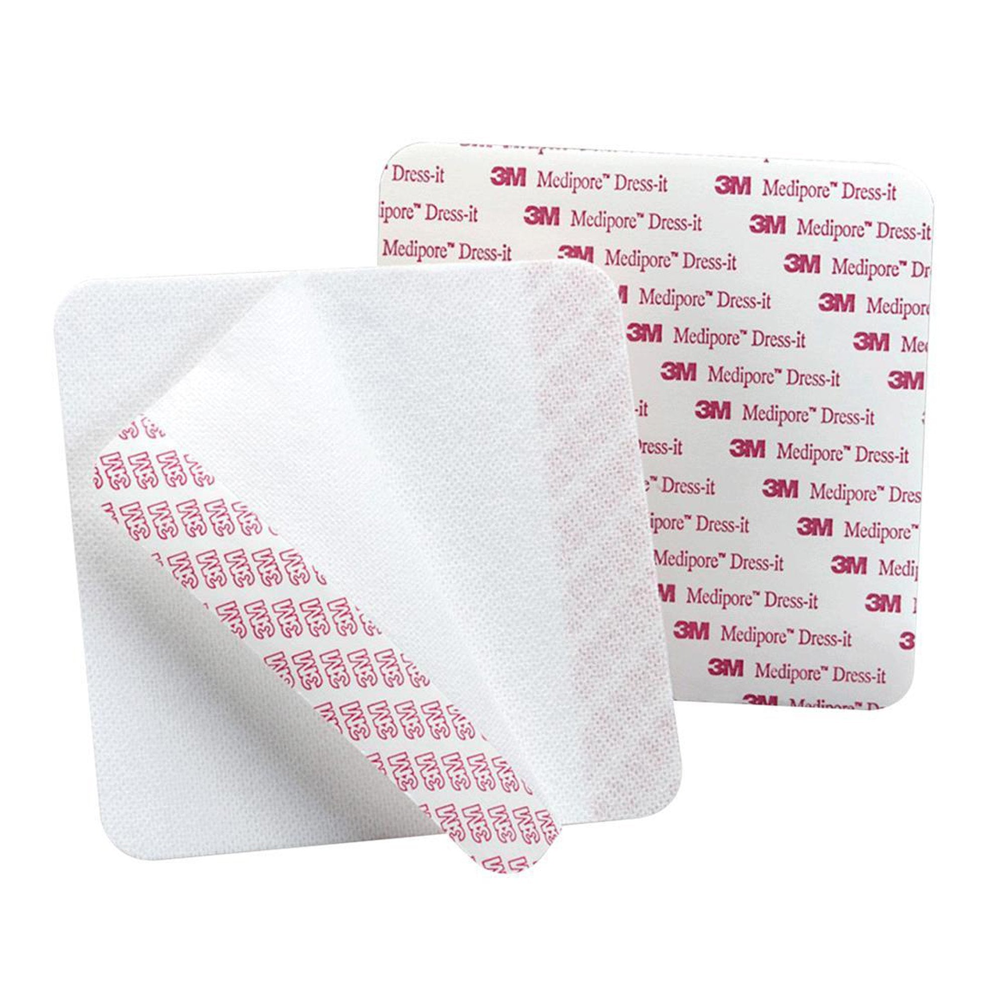 3M Medipore Dress-It Dressing Retention Tape with Liner White 3-7/8 X 4-5/8 Inch Soft Cloth NonSterile (683384_BX) 25/BX