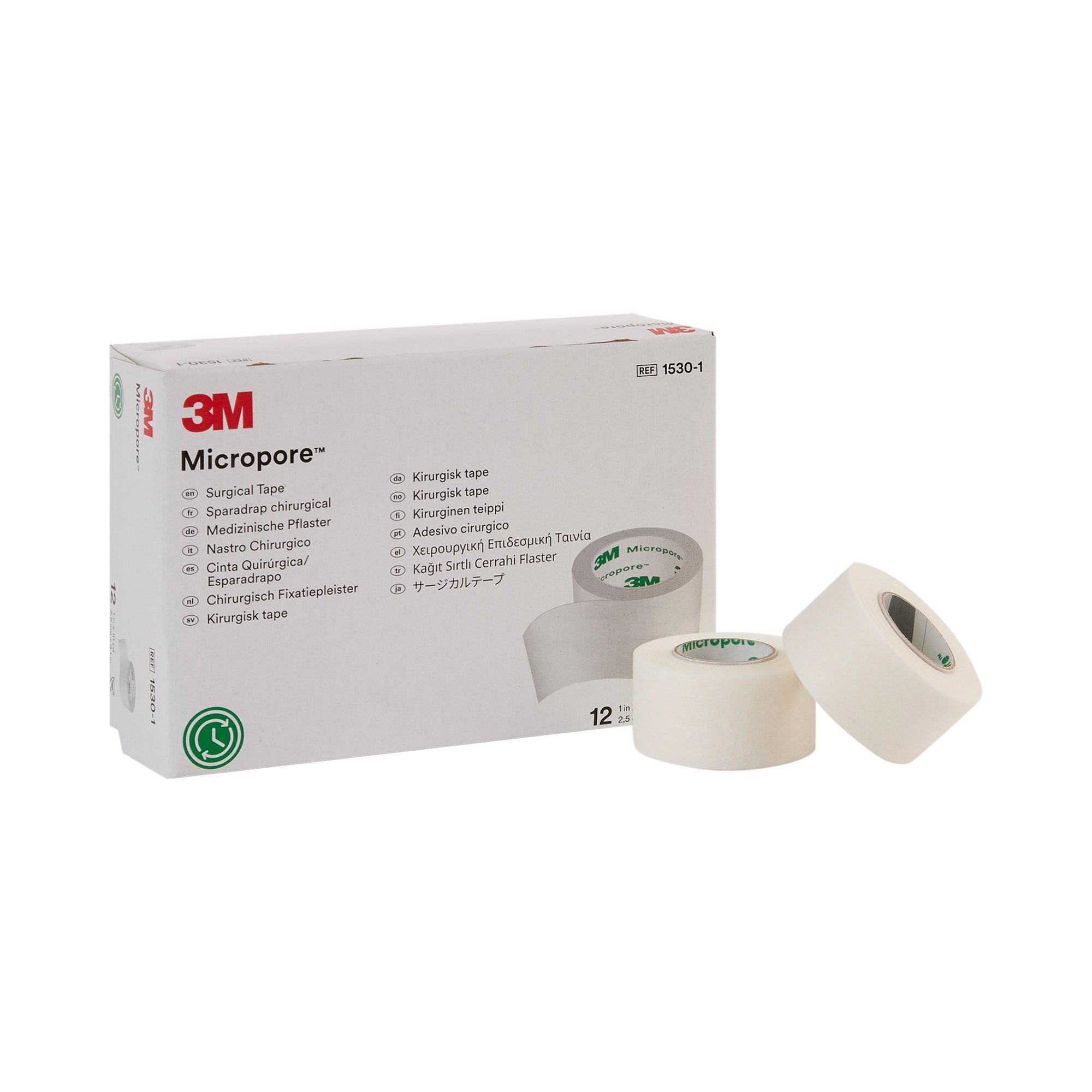 3M Micropore Medical Tape White 1 Inch X 10 Yard Paper NonSterile (5767_BX) 12/BX