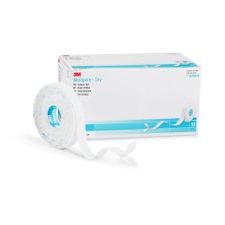 3M Multipore Dry Water Resistant Dressing Retention Tape with Liner White 1/2 Inch X 5-1/2 Yard Pique NonSterile (1019017_RL) 1/RL