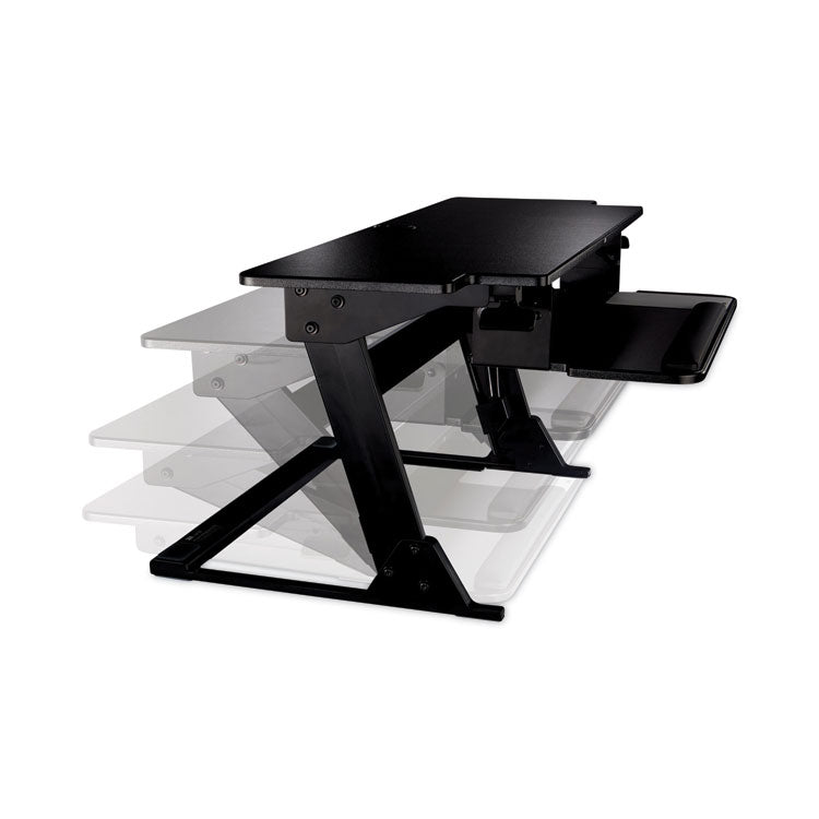 3M Precision Standing Desk, 42" x 23.2" x 6.2" to 20", Black (MMMSD70B) Each