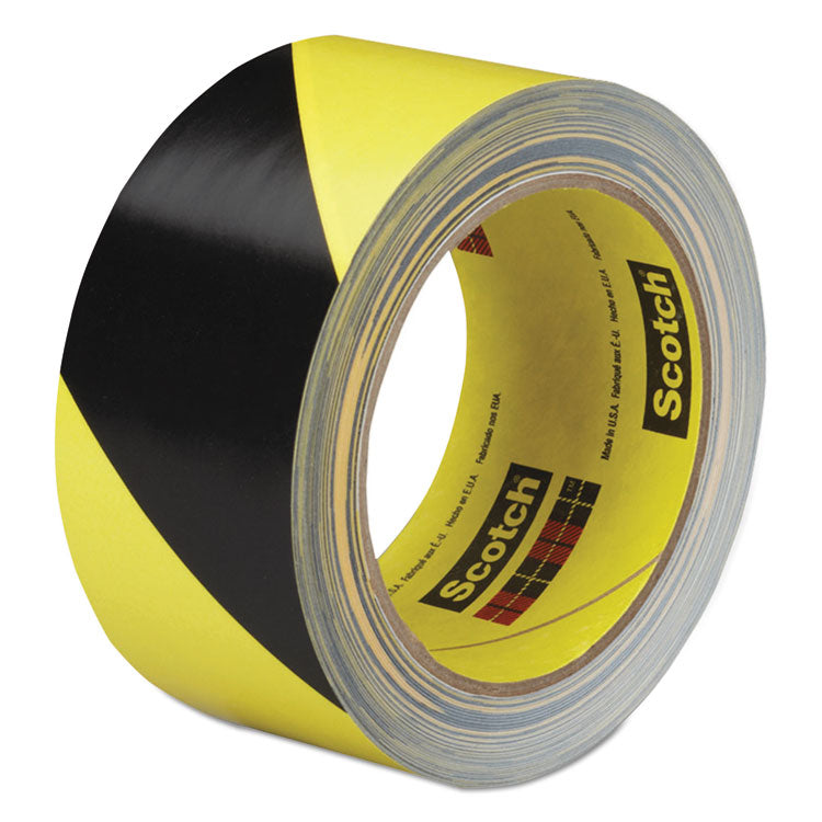 3M Safety Stripe Tape, 2" x 108 ft, Black/Yellow (MMM57022) Each