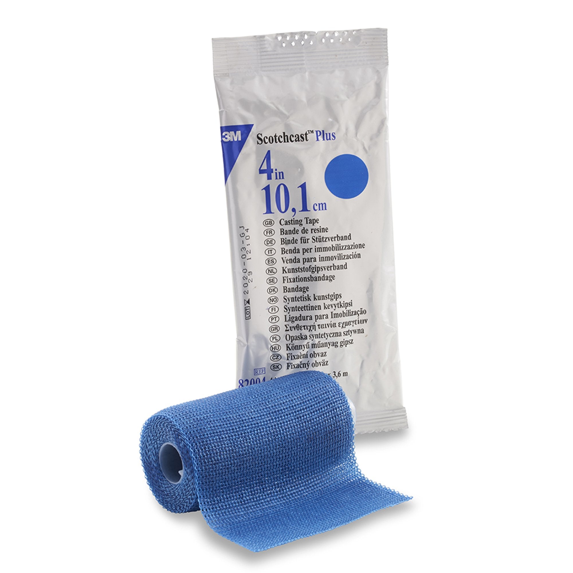 3M Scotchcast Plus Cast Tape 4 Inch X 12 Foot Fiberglass / Resin Blue (175350_RL) 1/RL