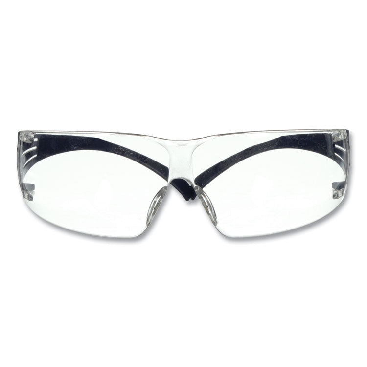 3M SecureFit Protective Eyewear, 200 Series, Dark Blue Plastic Frame, Clear Polycarbonate Lens (MMMSF201SGAFBLU) Each