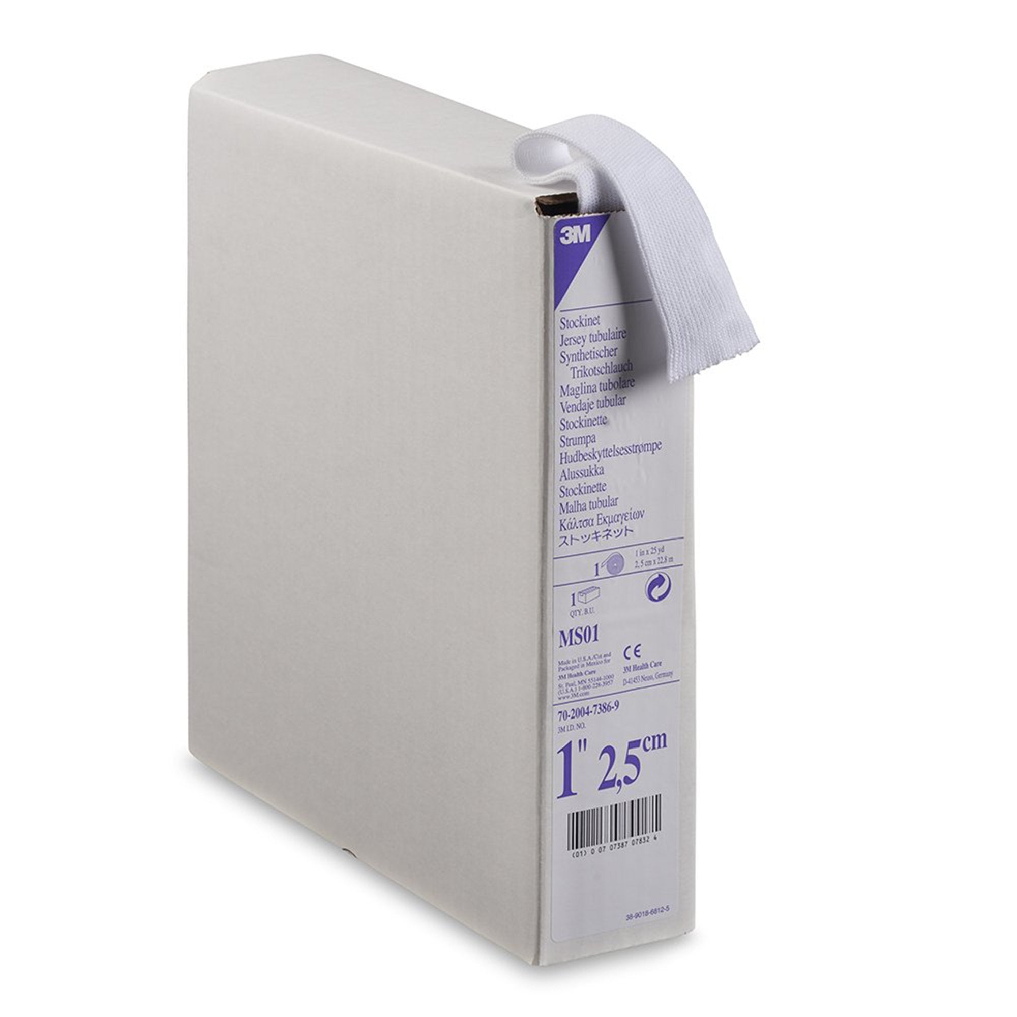 3M Synthetic Stockinette Tubular / Undercast 1 Inch X 25 Yard Polyester NonSterile (131513_CS) 1/CS