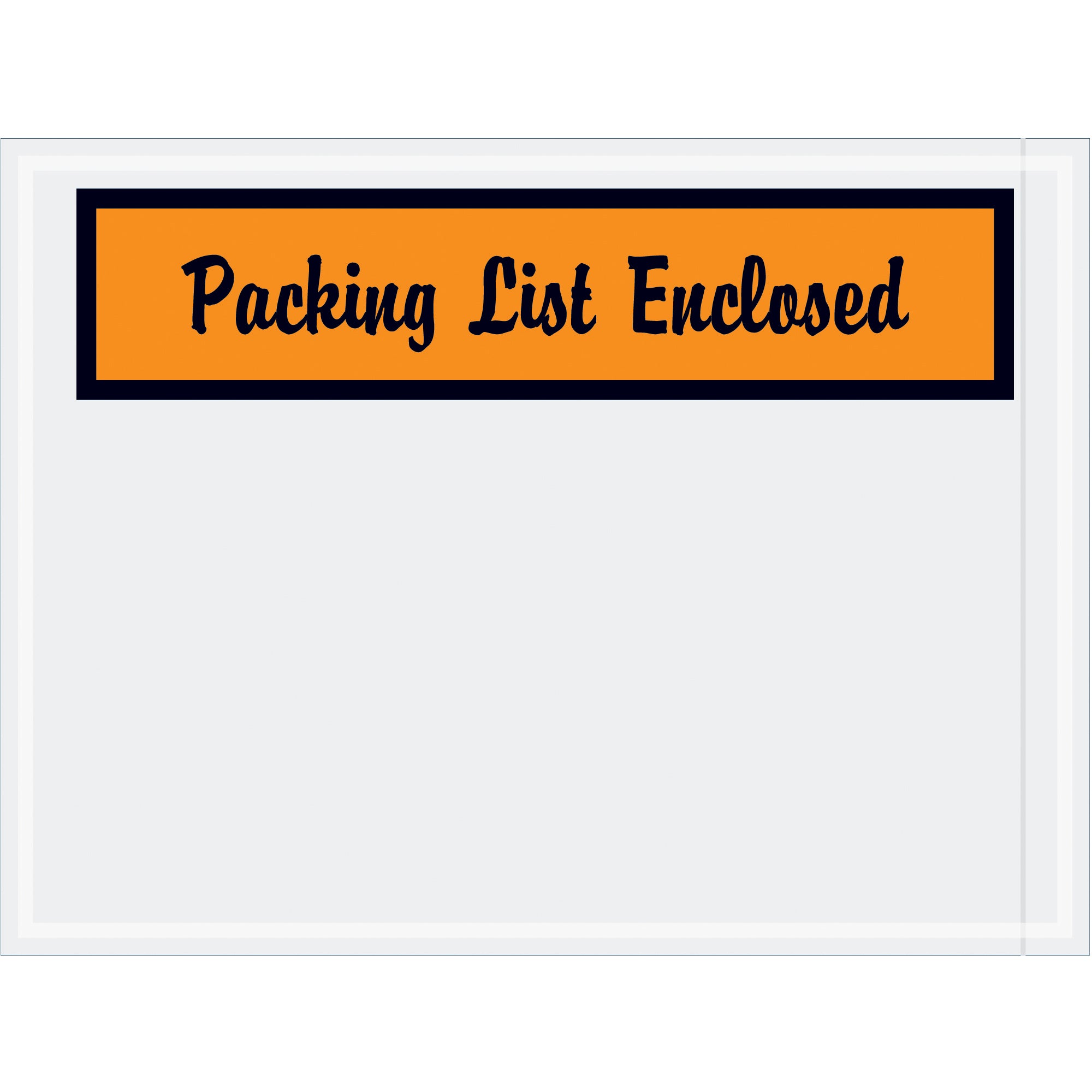 4 1/2 x 6" Orange "Packing List Enclosed" Envelopes (PL2) Case Of 1000