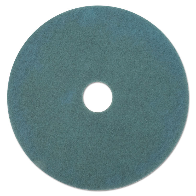 3M Ultra High-Speed Floor Burnishing Pads 3100, 27" Diameter, Aqua, 5/Carton (MMM20264) Case of 5