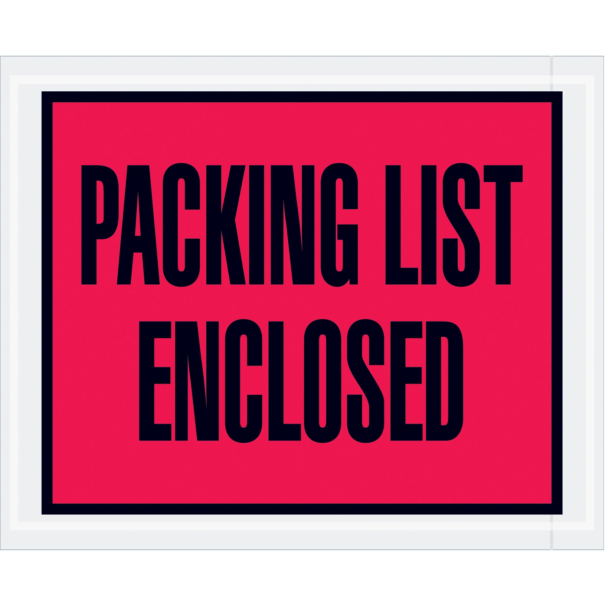 4 1/2 x 5 1/2" Red "Packing List Enclosed" Envelopes (PL402) Case Of 1000