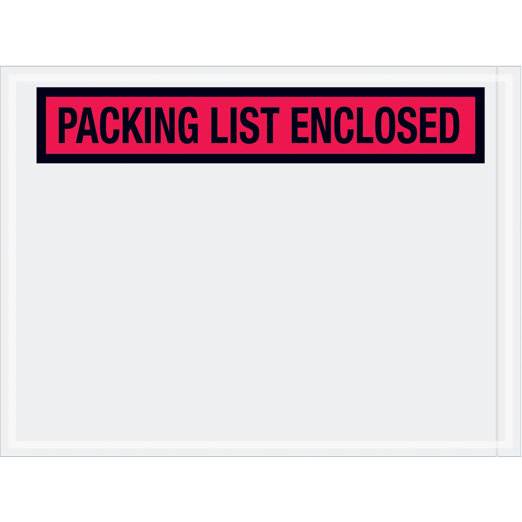 4 1/2 x 6" Red "Packing List Enclosed" Envelopes (PL451) Case Of 1000