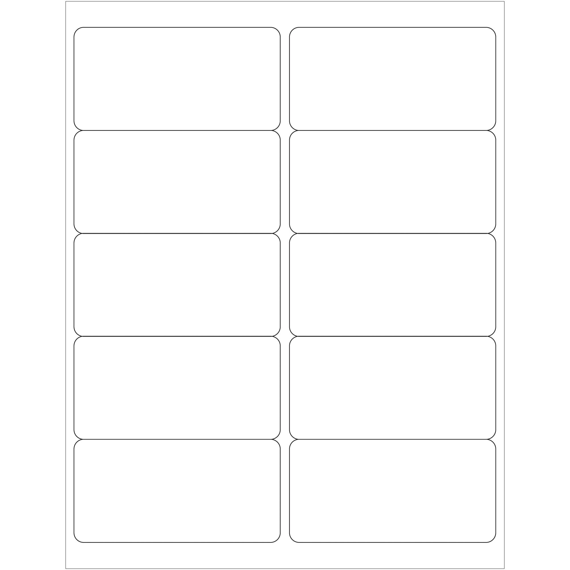 4 x 2" Opaque White Blockout Laser Labels (LL290) Case Of 1000