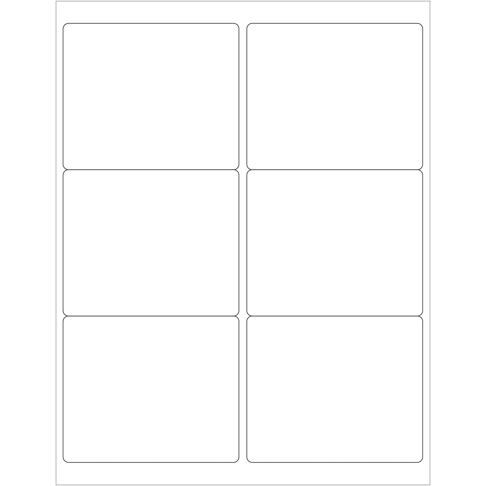 4 x 3 1/3" Weather-Resistant Laser Labels (LL253WR) Case Of 600