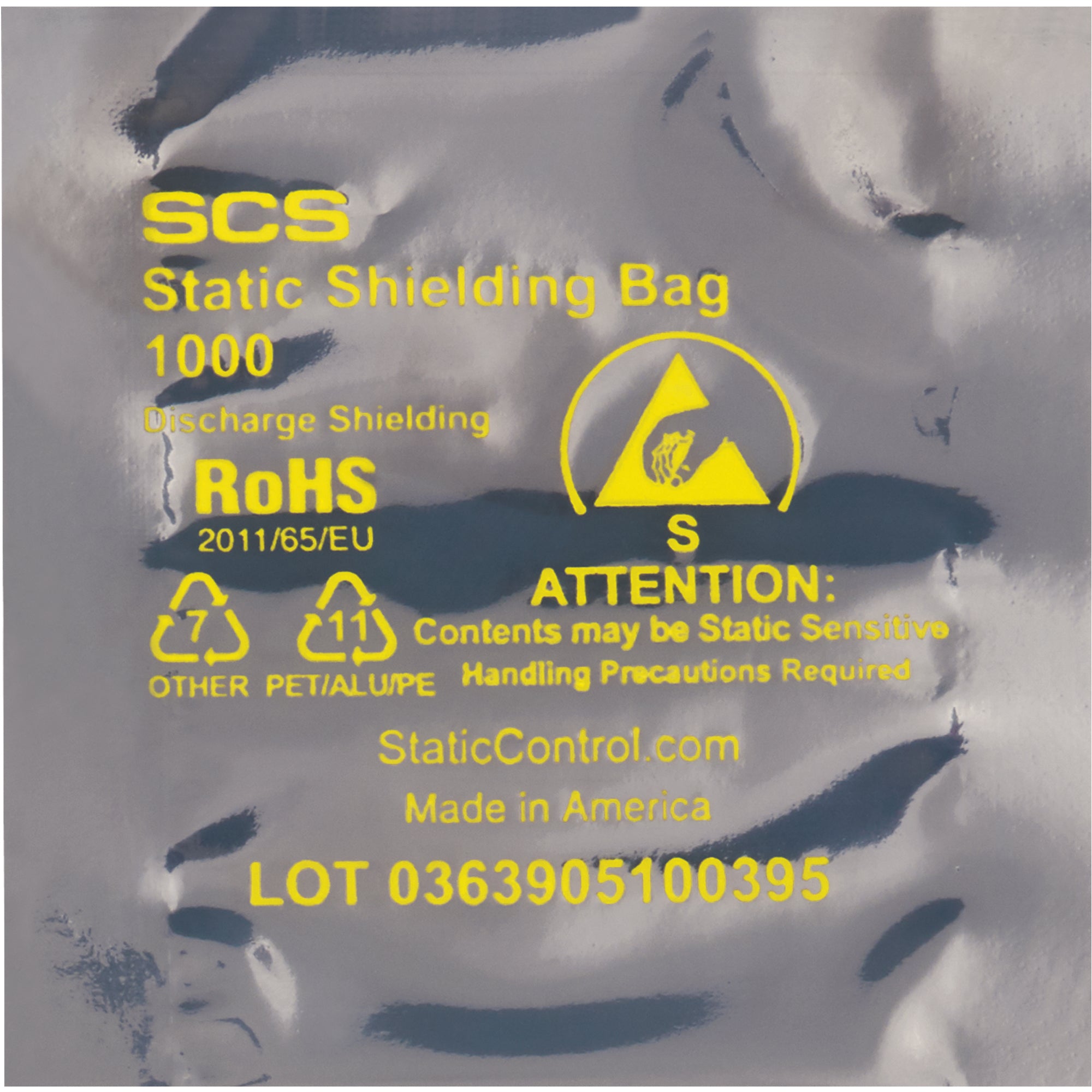 4 x 4" Open End Static Shielding Bags (STC110) Case Of 1000
