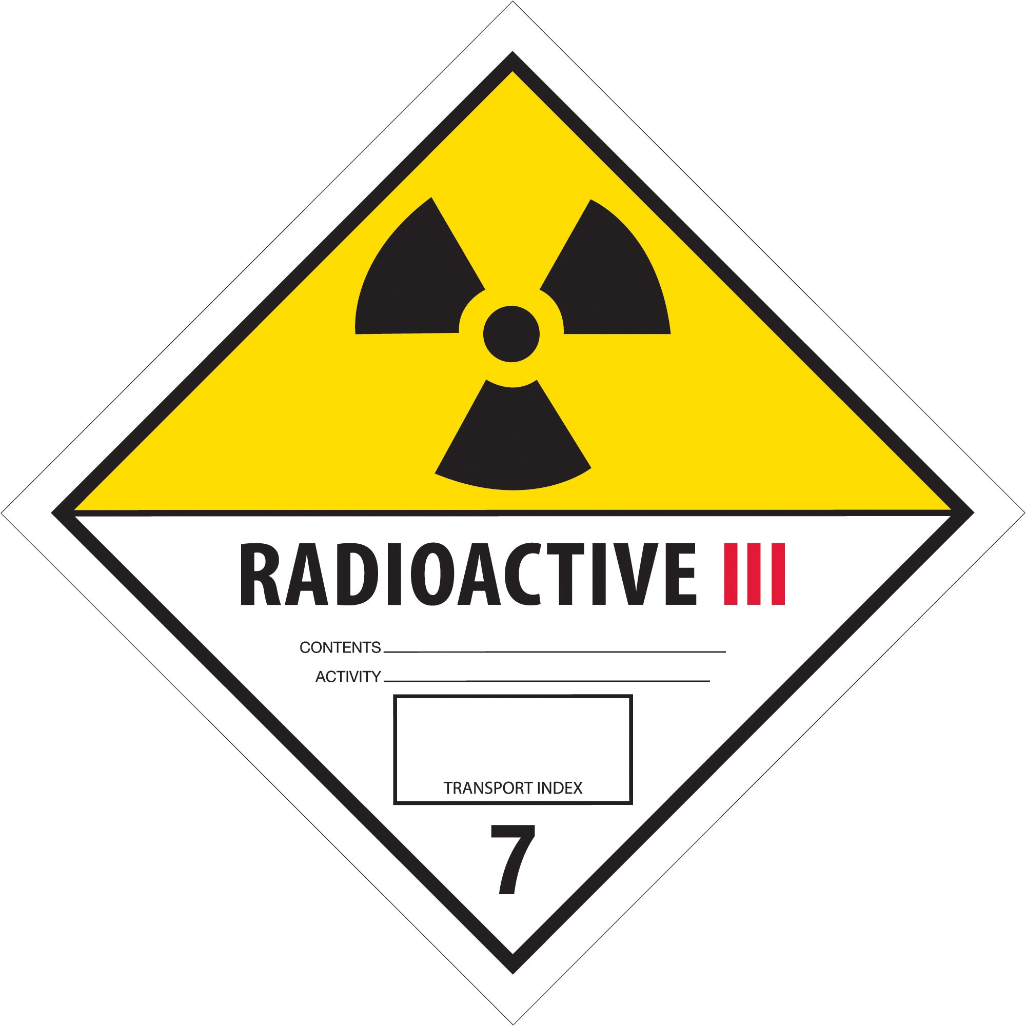 4 x 4" - "Radioactive III" Labels (DL5243) Roll Of 500