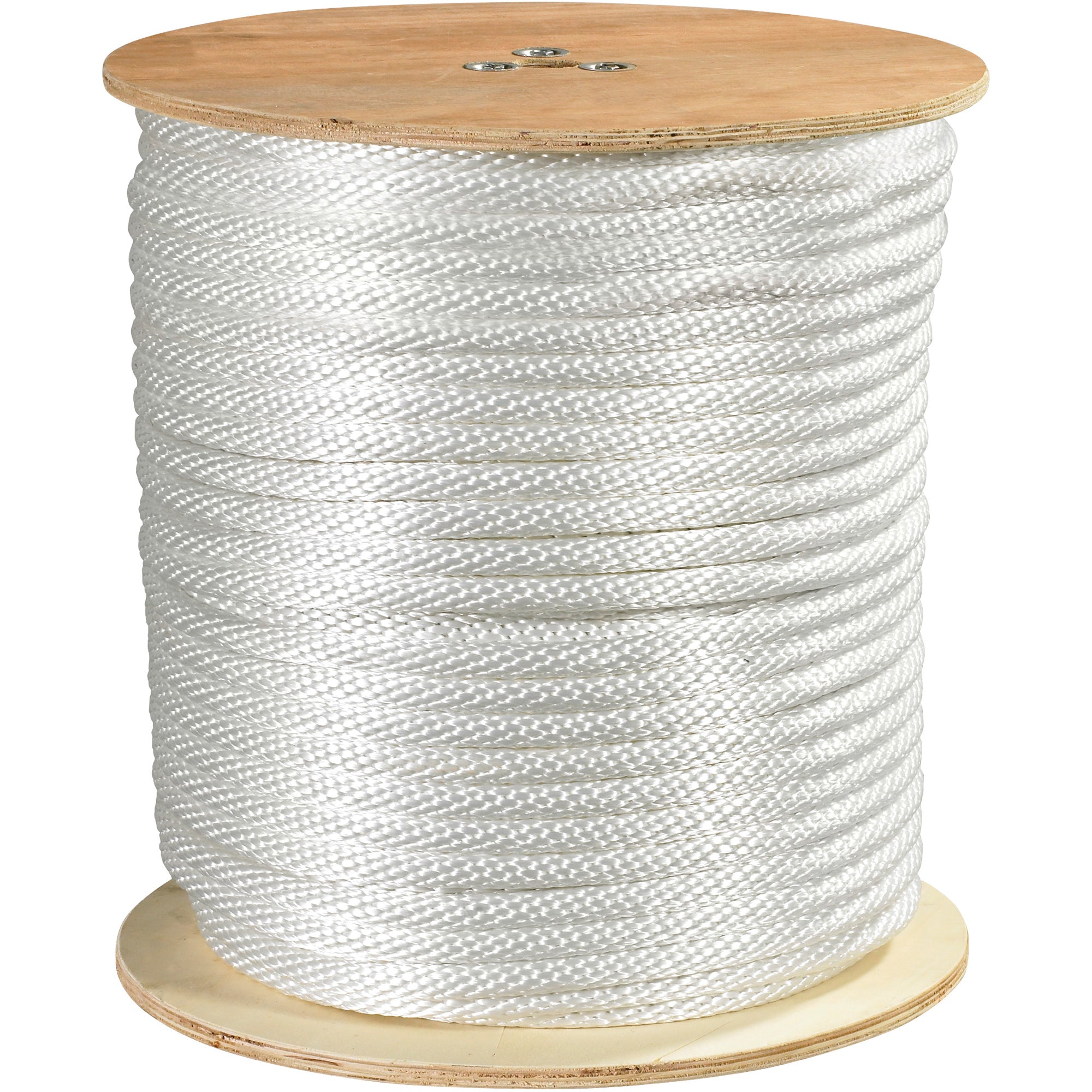 5/8", 6,000 lb, White Solid Braided Nylon Rope (TWR123) Each