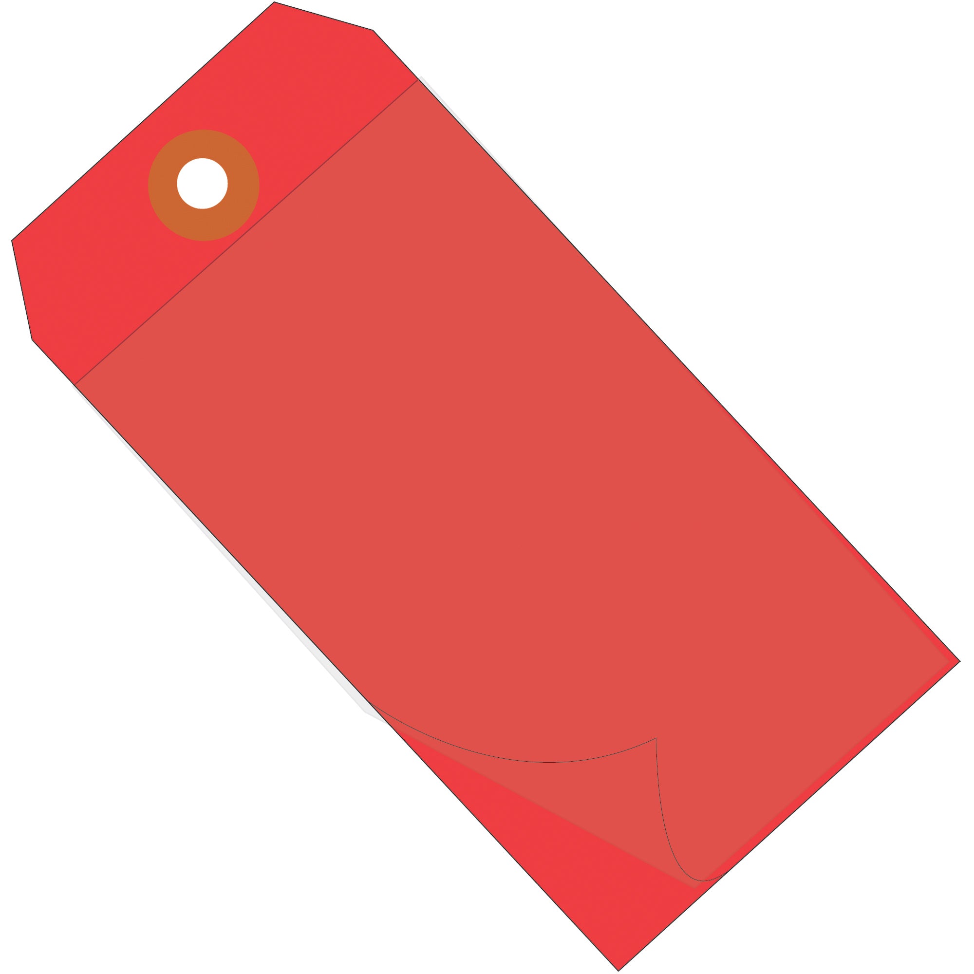 6 1/4 x 3 1/8" Red Self-Laminating Tags (G26029) Case Of 100